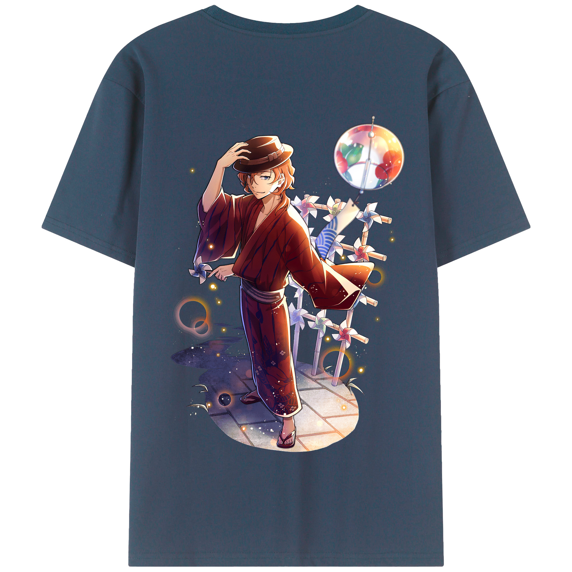 （画像用） 文豪ストレイドッグス Bungo Stray Dogs 綿100％半袖Tシャツ（背面プリント）