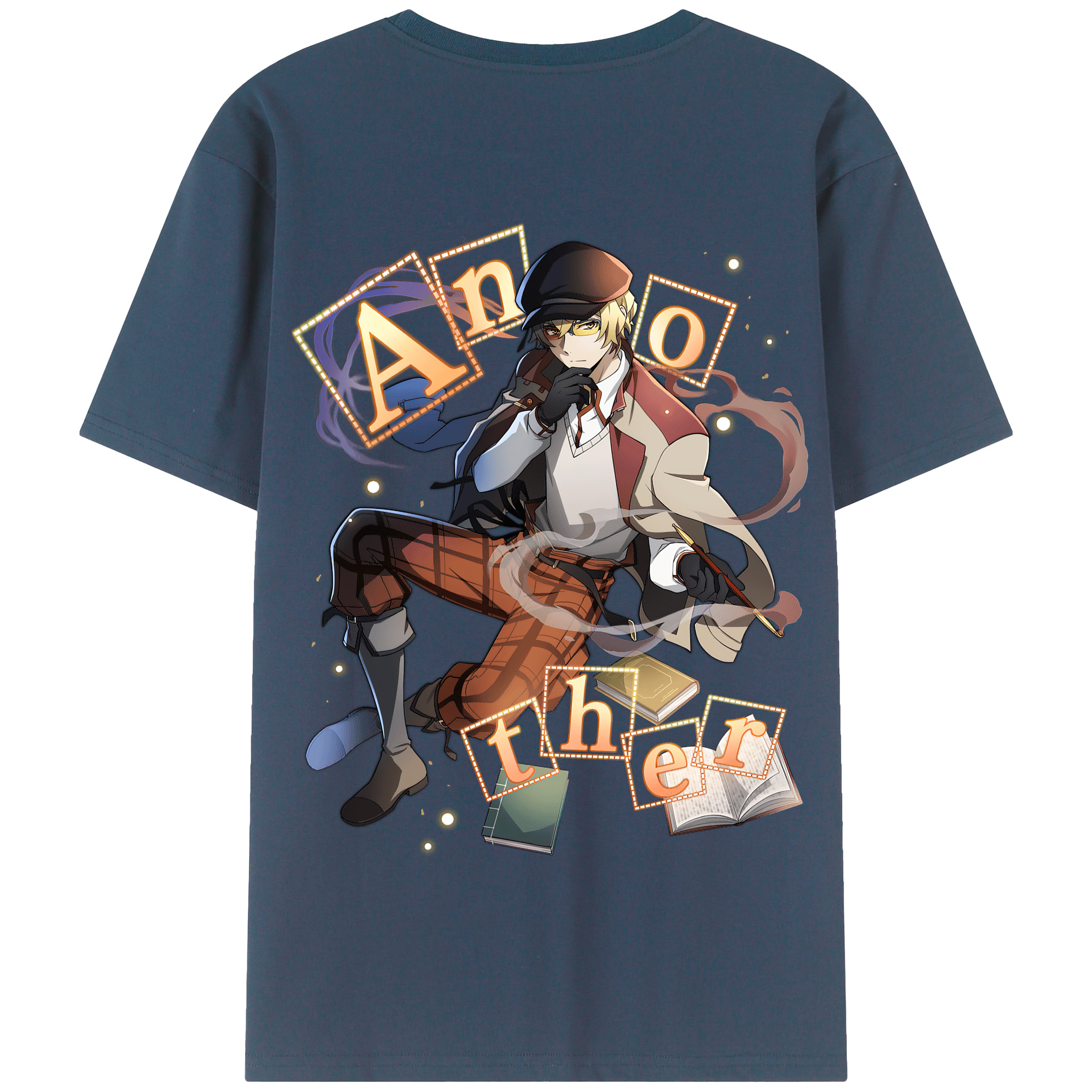 （画像用） 文豪ストレイドッグス Bungo Stray Dogs 綿100％半袖Tシャツ（背面プリント）