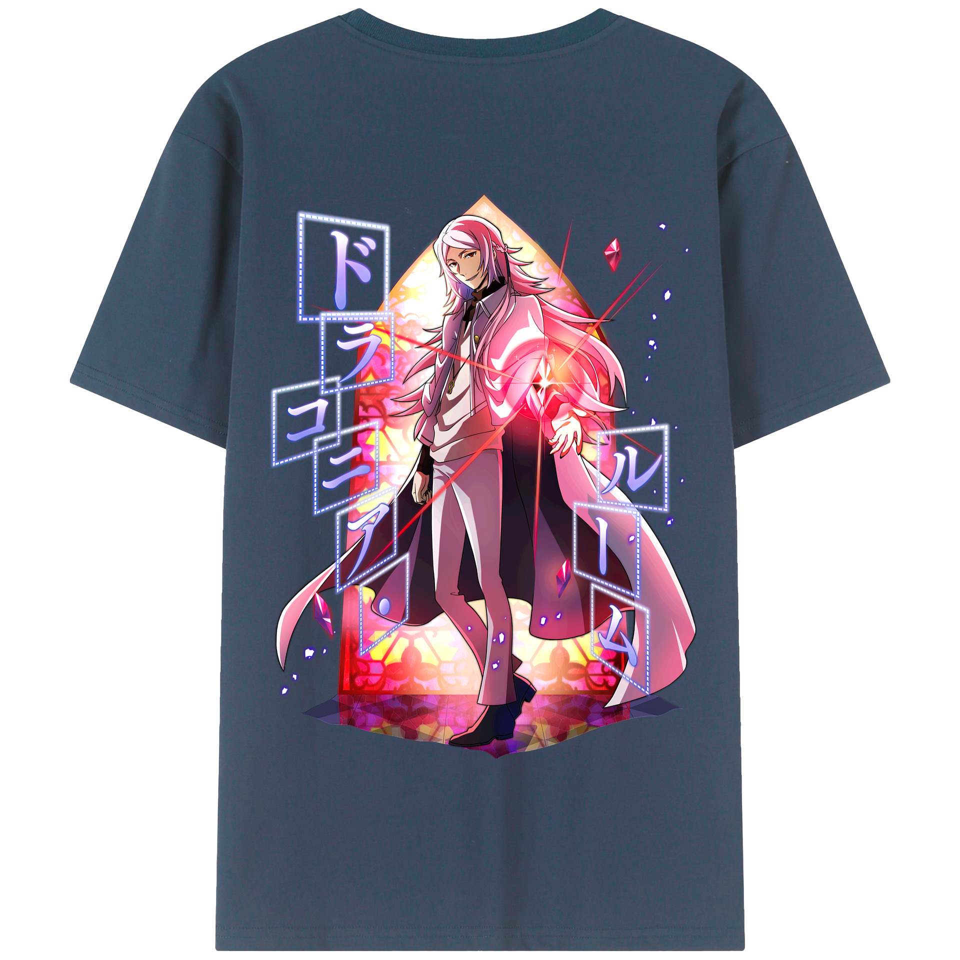 （画像用） 文豪ストレイドッグス Bungo Stray Dogs 綿100％半袖Tシャツ（背面プリント）