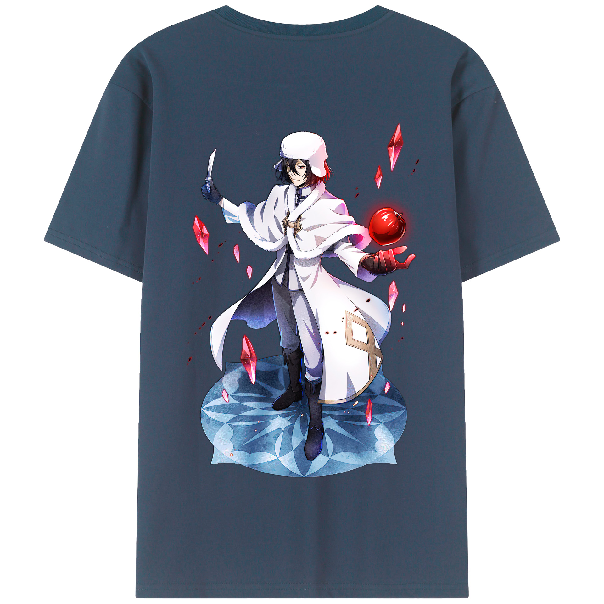 （画像用） 文豪ストレイドッグス Bungo Stray Dogs 綿100％半袖Tシャツ（背面プリント）
