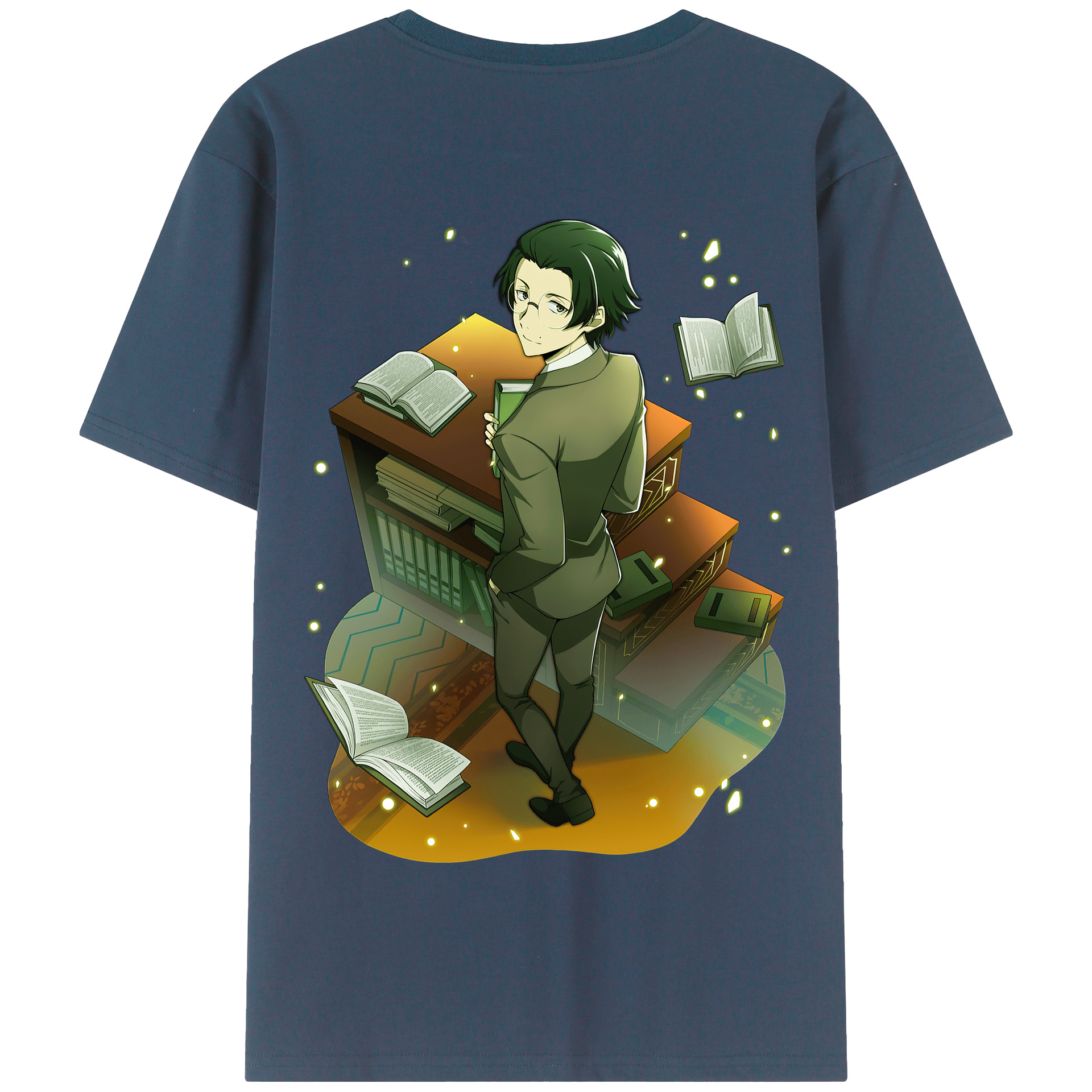 （画像用） 文豪ストレイドッグス Bungo Stray Dogs 綿100％半袖Tシャツ（背面プリント）
