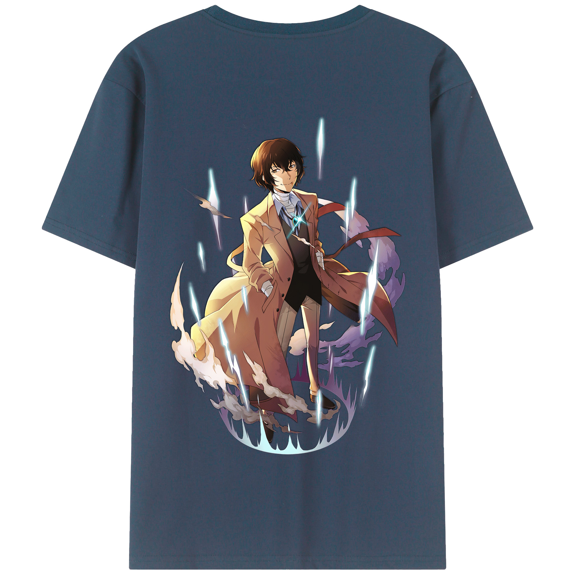 （画像用） 文豪ストレイドッグス Bungo Stray Dogs 綿100％半袖Tシャツ（背面プリント）