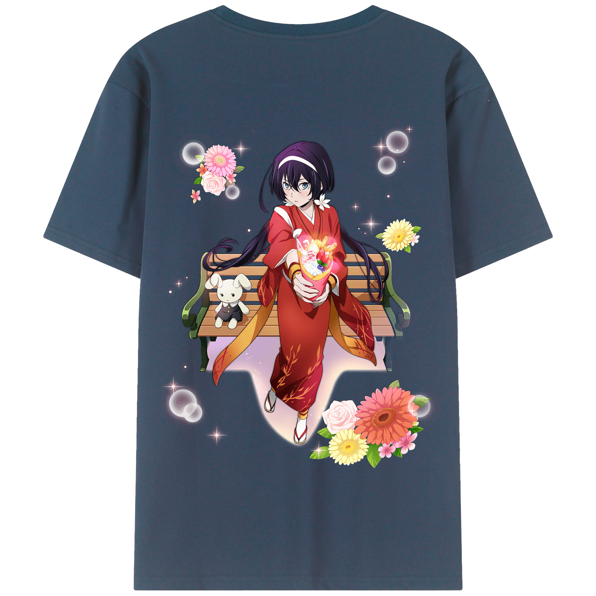 （画像用） 文豪ストレイドッグス Bungo Stray Dogs 綿100％半袖Tシャツ（背面プリント）