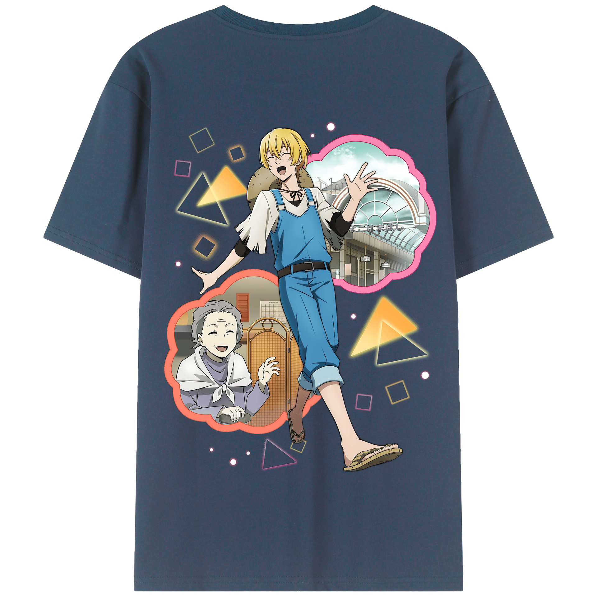 （画像用） 文豪ストレイドッグス Bungo Stray Dogs 綿100％半袖Tシャツ（背面プリント）