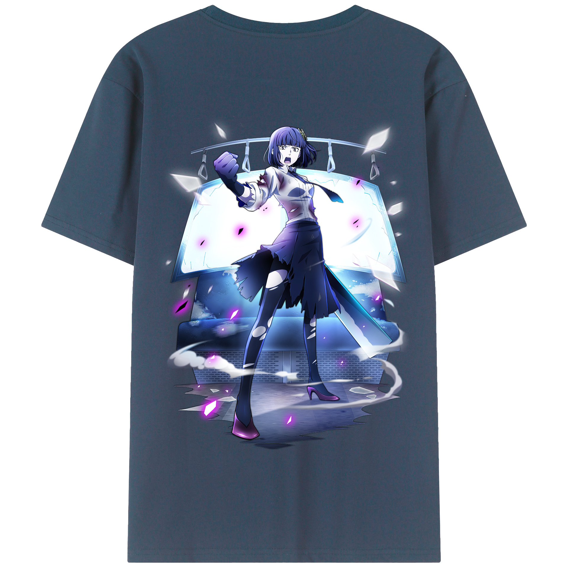 （画像用） 文豪ストレイドッグス Bungo Stray Dogs 綿100％半袖Tシャツ（背面プリント）