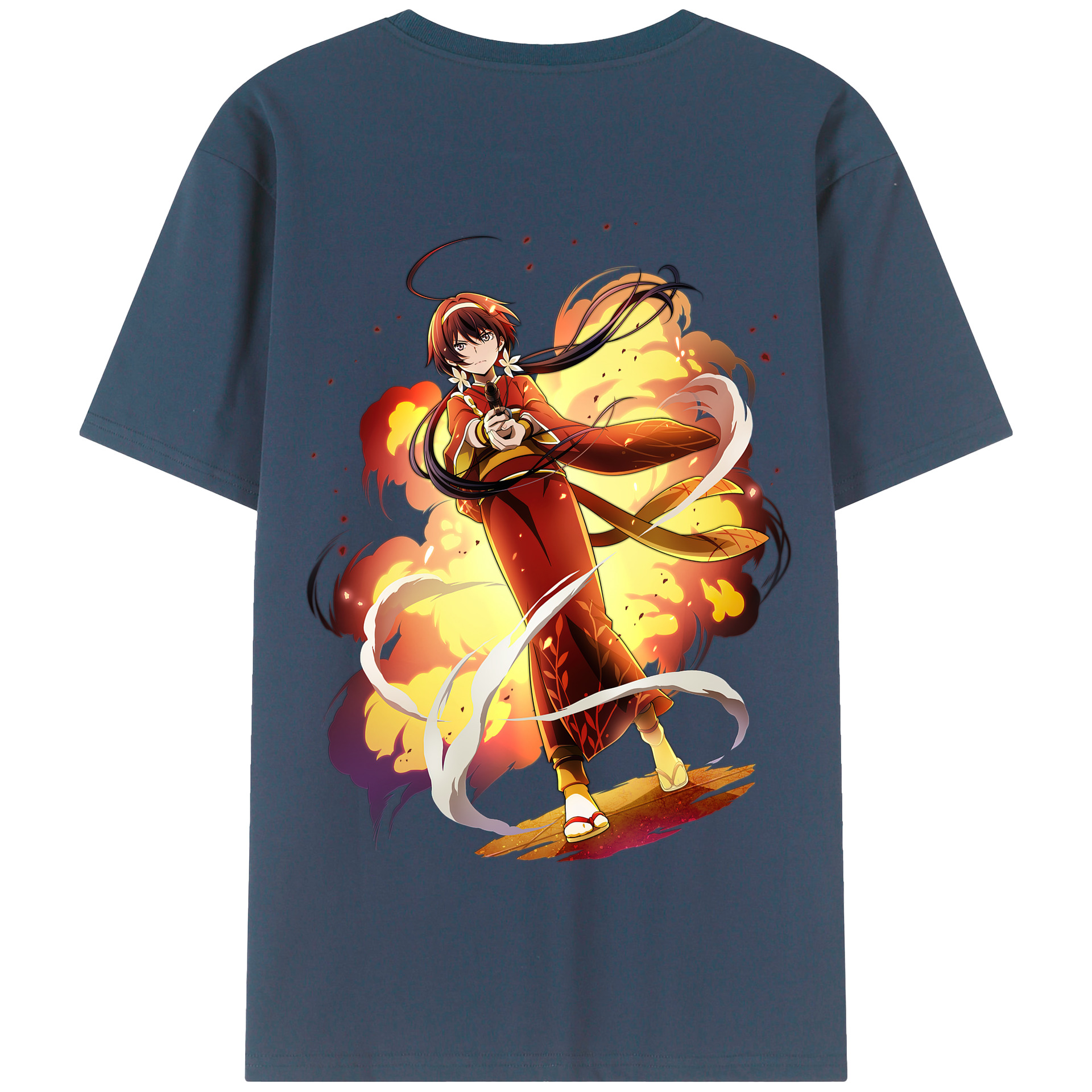 （画像用） 文豪ストレイドッグス Bungo Stray Dogs 綿100％半袖Tシャツ（背面プリント）