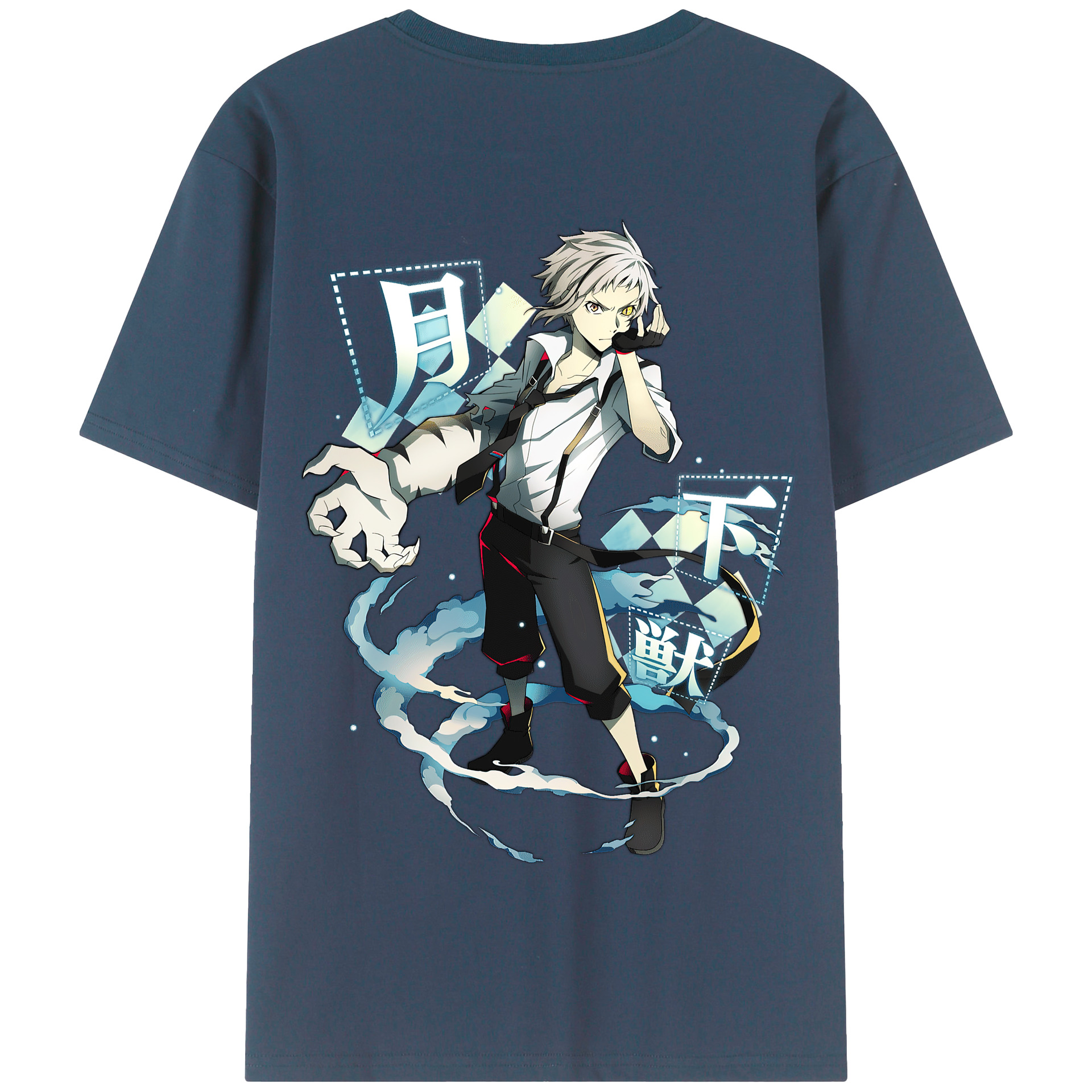 （画像用） 文豪ストレイドッグス Bungo Stray Dogs 綿100％半袖Tシャツ（背面プリント）
