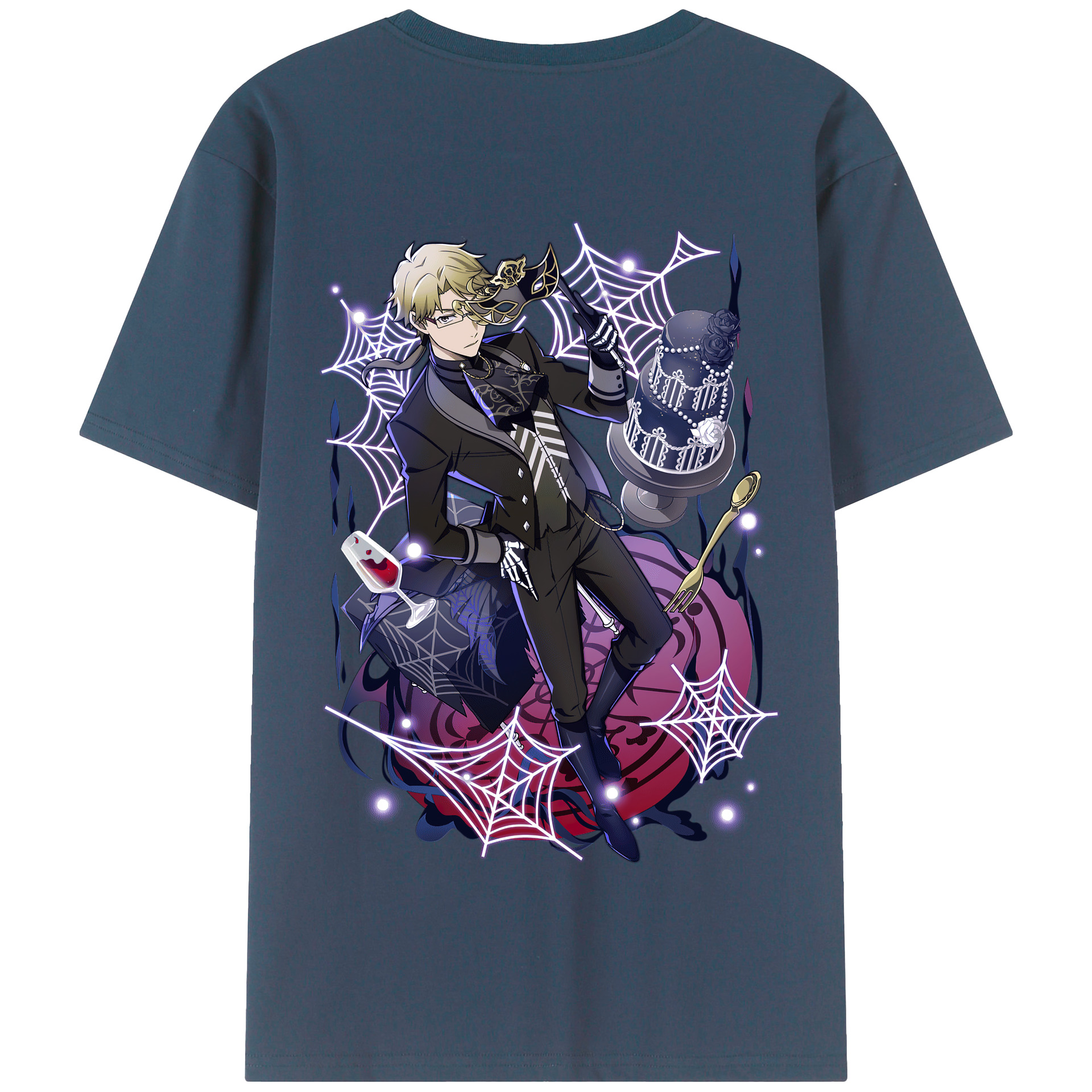 （画像用） 文豪ストレイドッグス Bungo Stray Dogs 綿100％半袖Tシャツ（背面プリント）