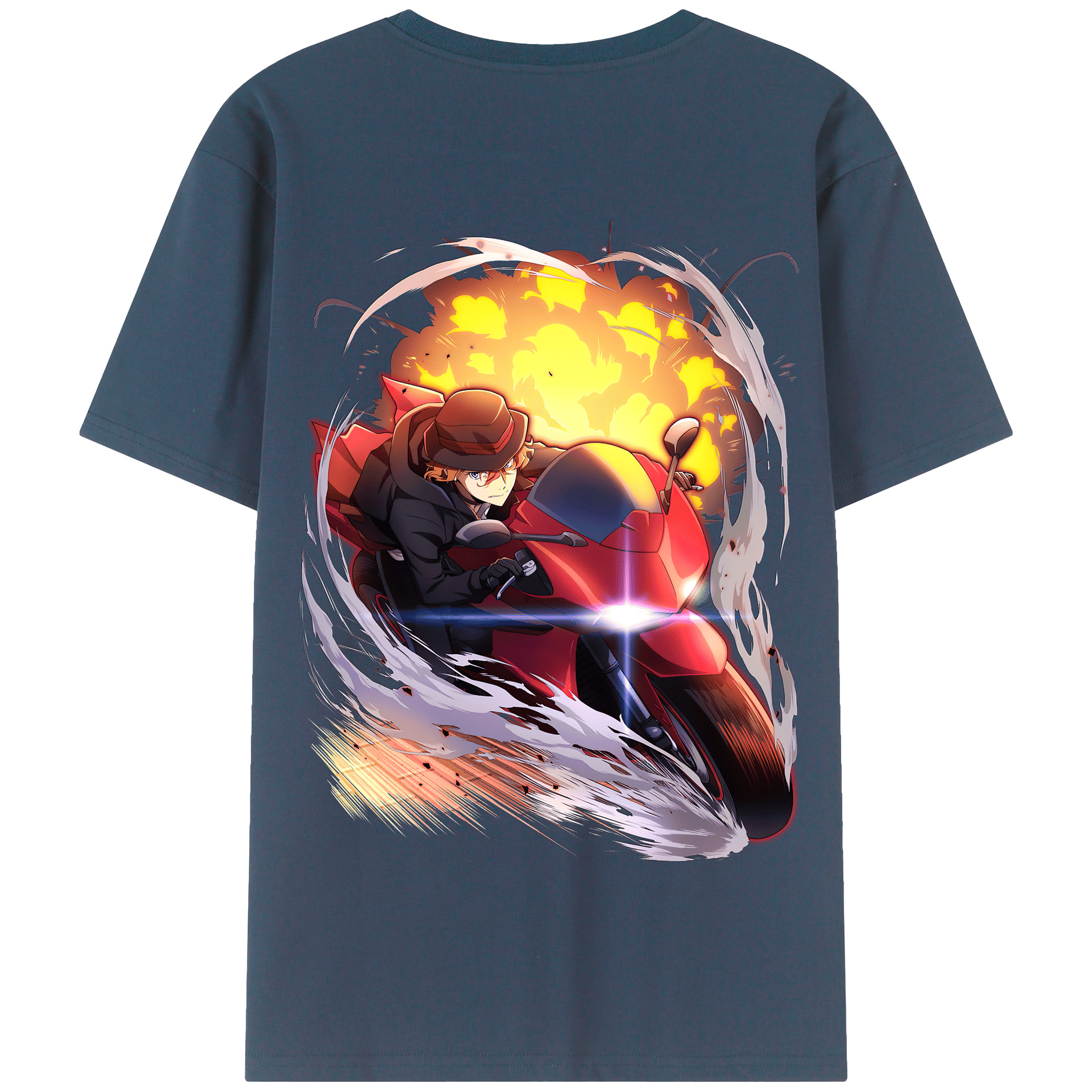 （画像用） 文豪ストレイドッグス Bungo Stray Dogs 綿100％半袖Tシャツ（背面プリント）