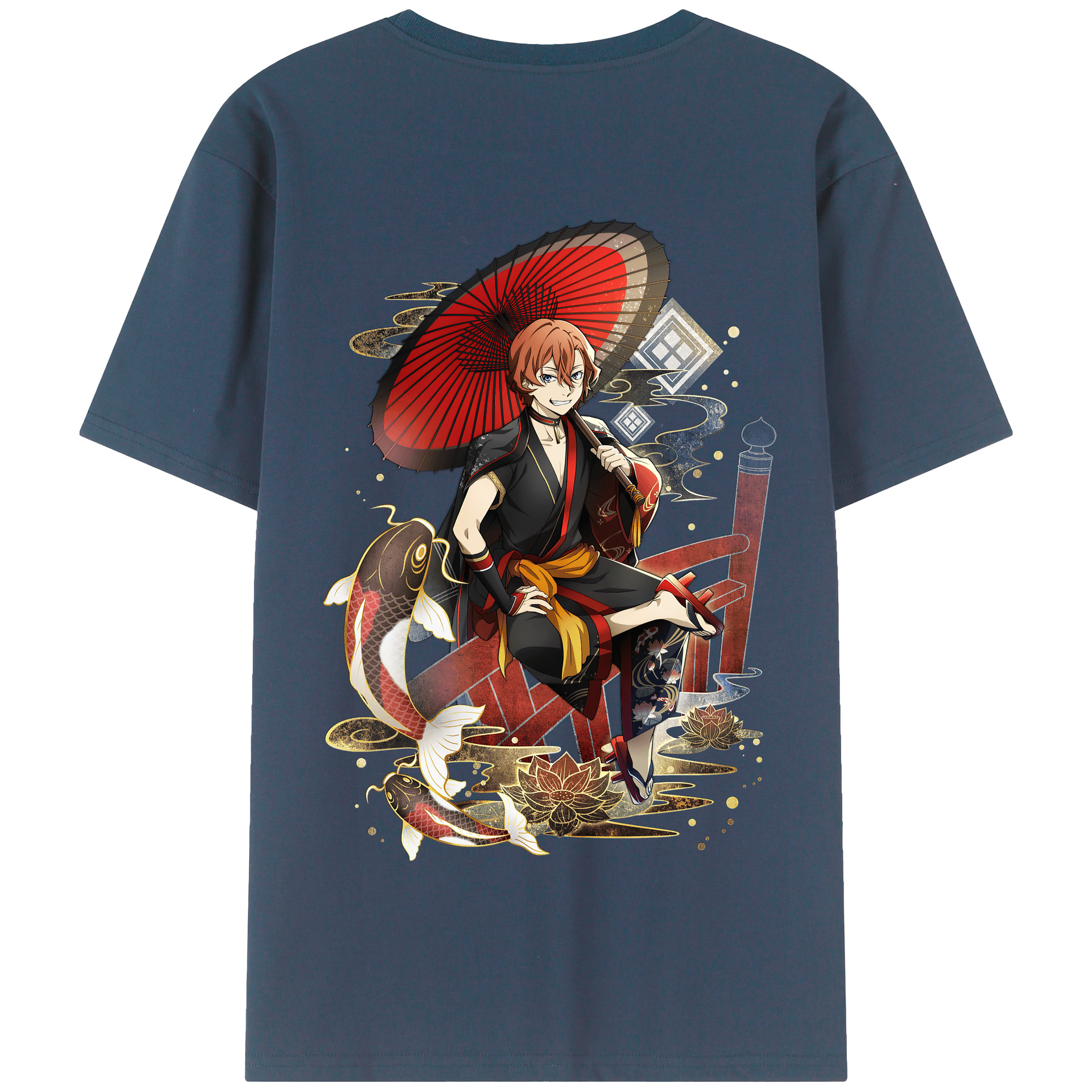（画像用） 文豪ストレイドッグス Bungo Stray Dogs 綿100％半袖Tシャツ（背面プリント）