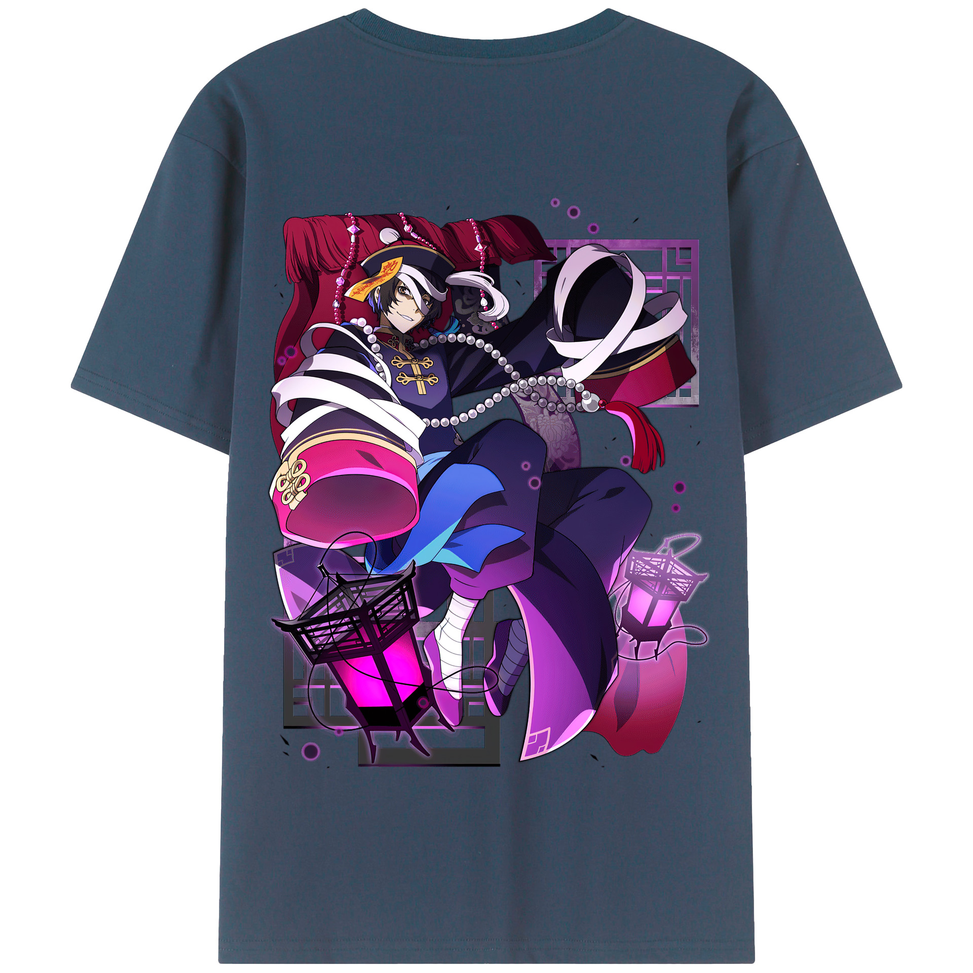 （画像用） 文豪ストレイドッグス Bungo Stray Dogs 綿100％半袖Tシャツ（背面プリント）