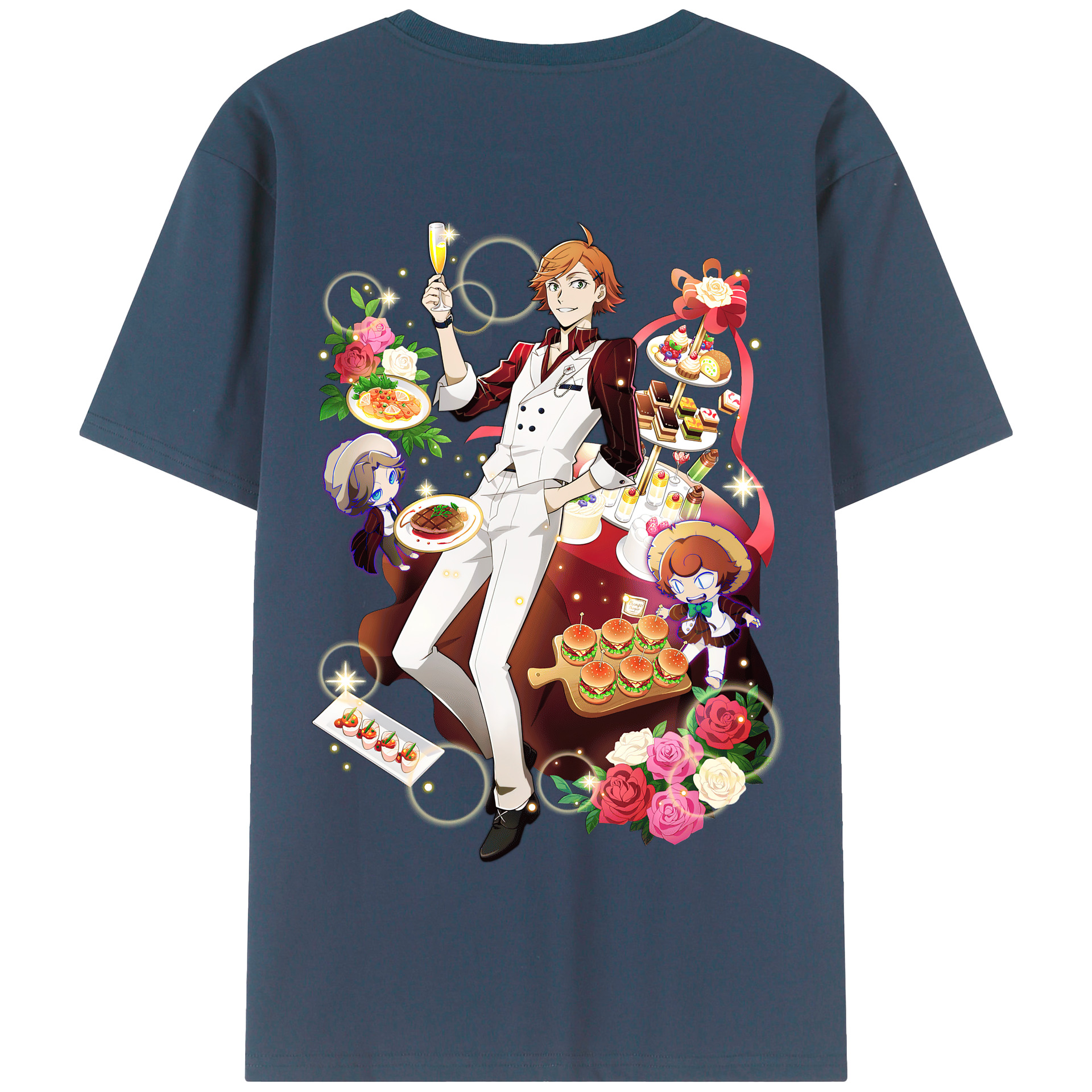 （画像用） 文豪ストレイドッグス Bungo Stray Dogs 綿100％半袖Tシャツ（背面プリント）