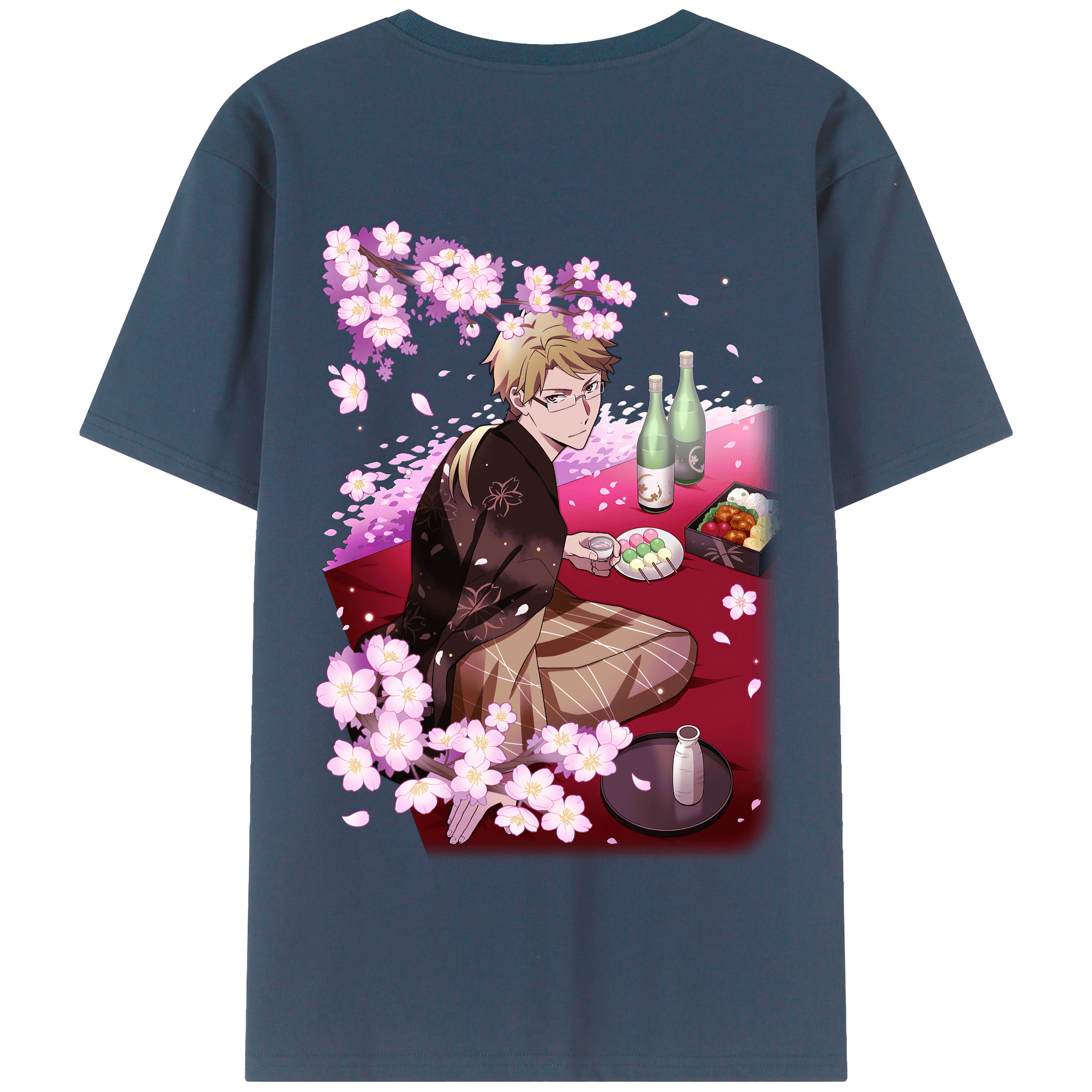 （画像用） 文豪ストレイドッグス Bungo Stray Dogs 綿100％半袖Tシャツ（背面プリント）