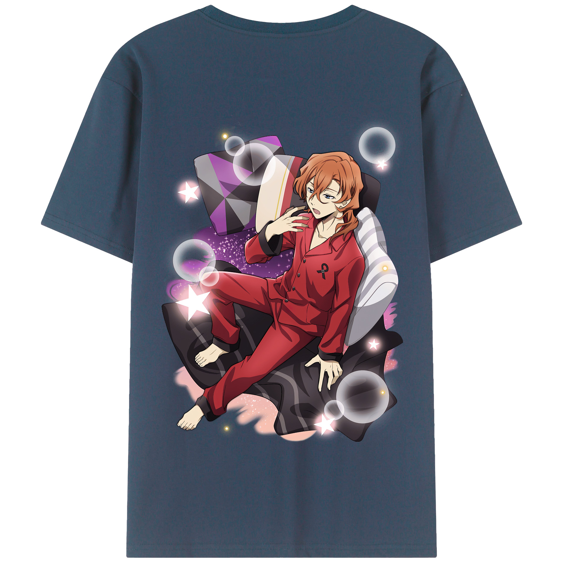 （画像用） 文豪ストレイドッグス Bungo Stray Dogs 綿100％半袖Tシャツ（背面プリント）