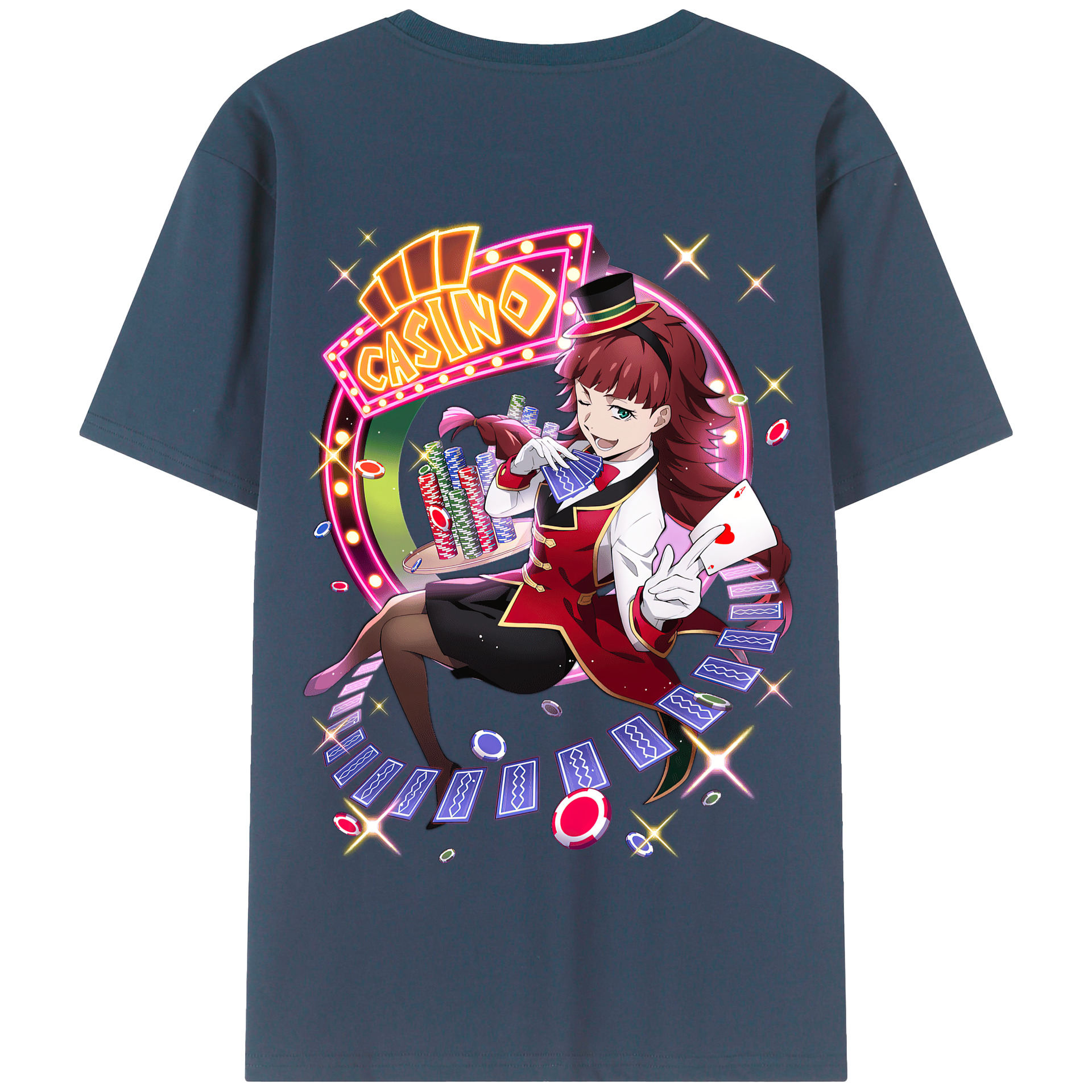 （画像用） 文豪ストレイドッグス Bungo Stray Dogs 綿100％半袖Tシャツ（背面プリント）