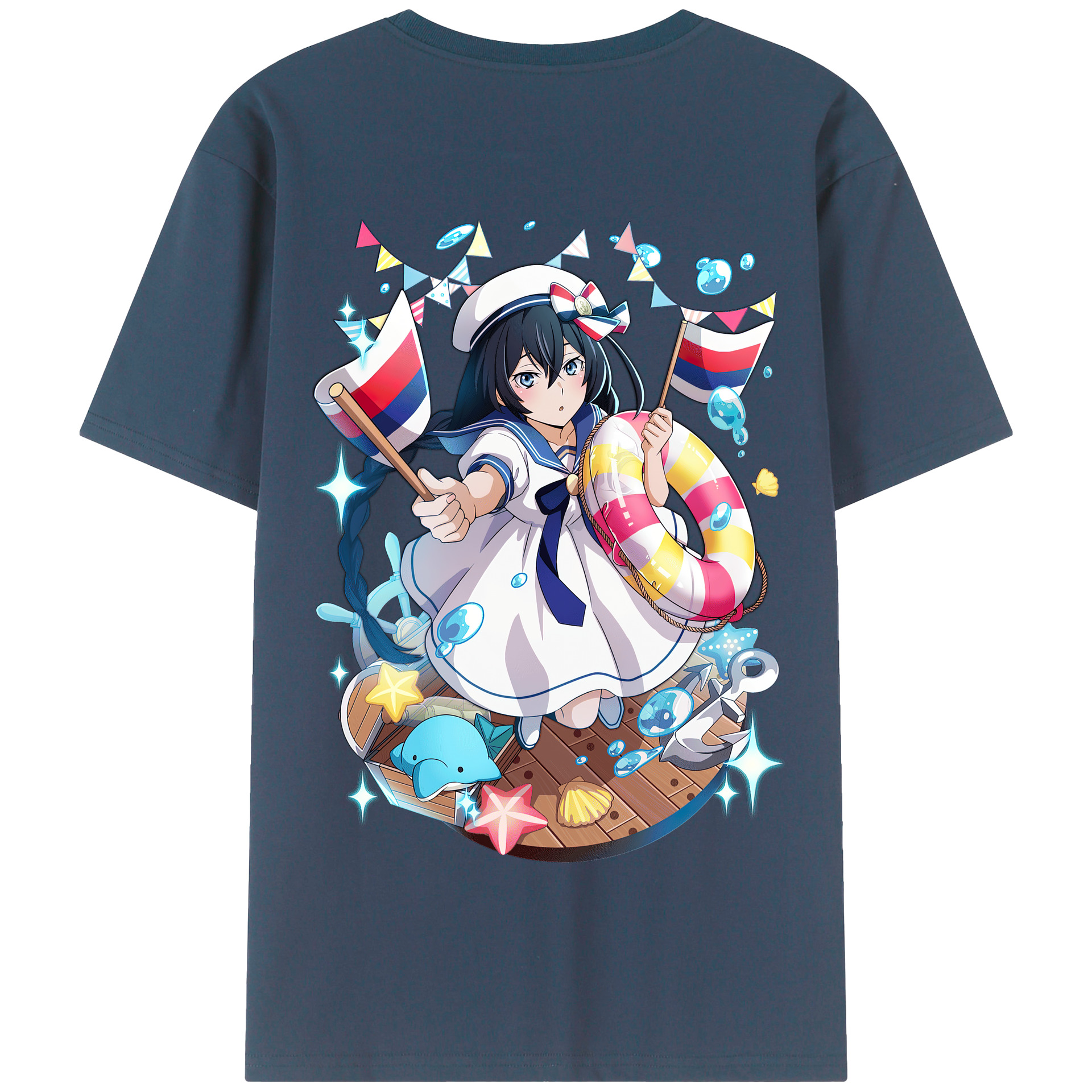 （画像用） 文豪ストレイドッグス Bungo Stray Dogs 綿100％半袖Tシャツ（背面プリント）