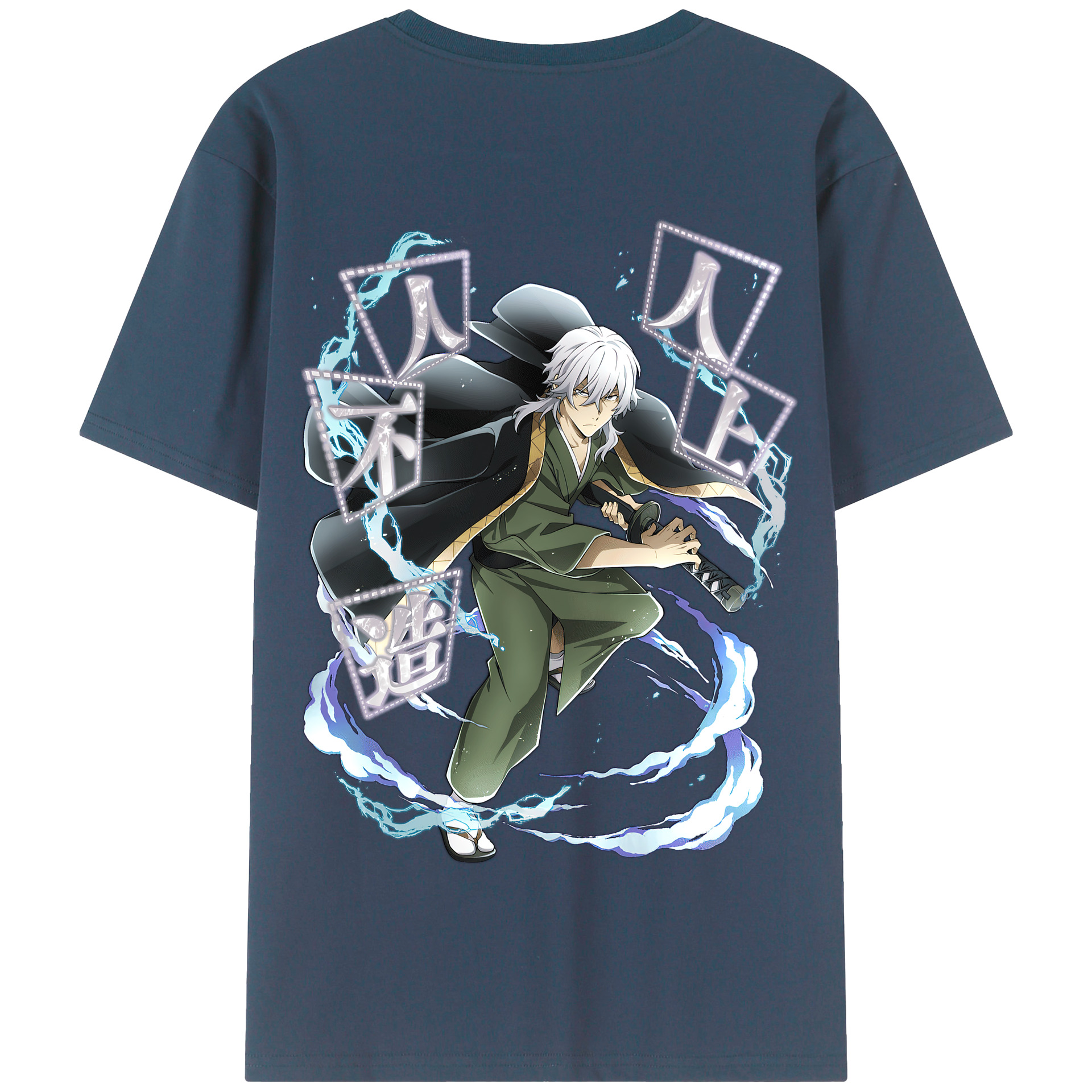 （画像用） 文豪ストレイドッグス Bungo Stray Dogs 綿100％半袖Tシャツ（背面プリント）