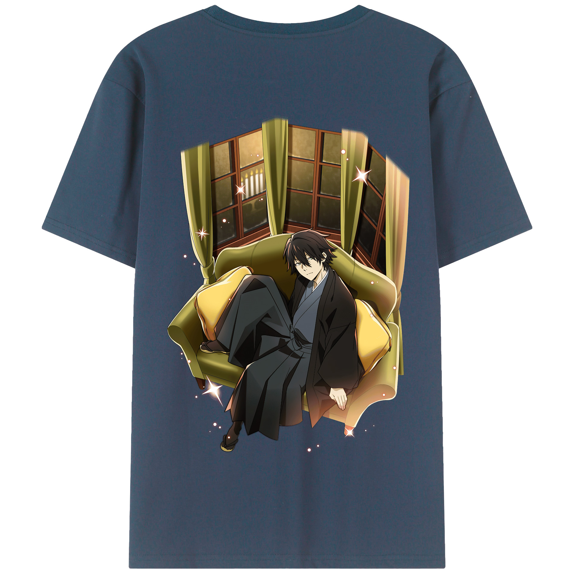 （画像用） 文豪ストレイドッグス Bungo Stray Dogs 綿100％半袖Tシャツ（背面プリント）