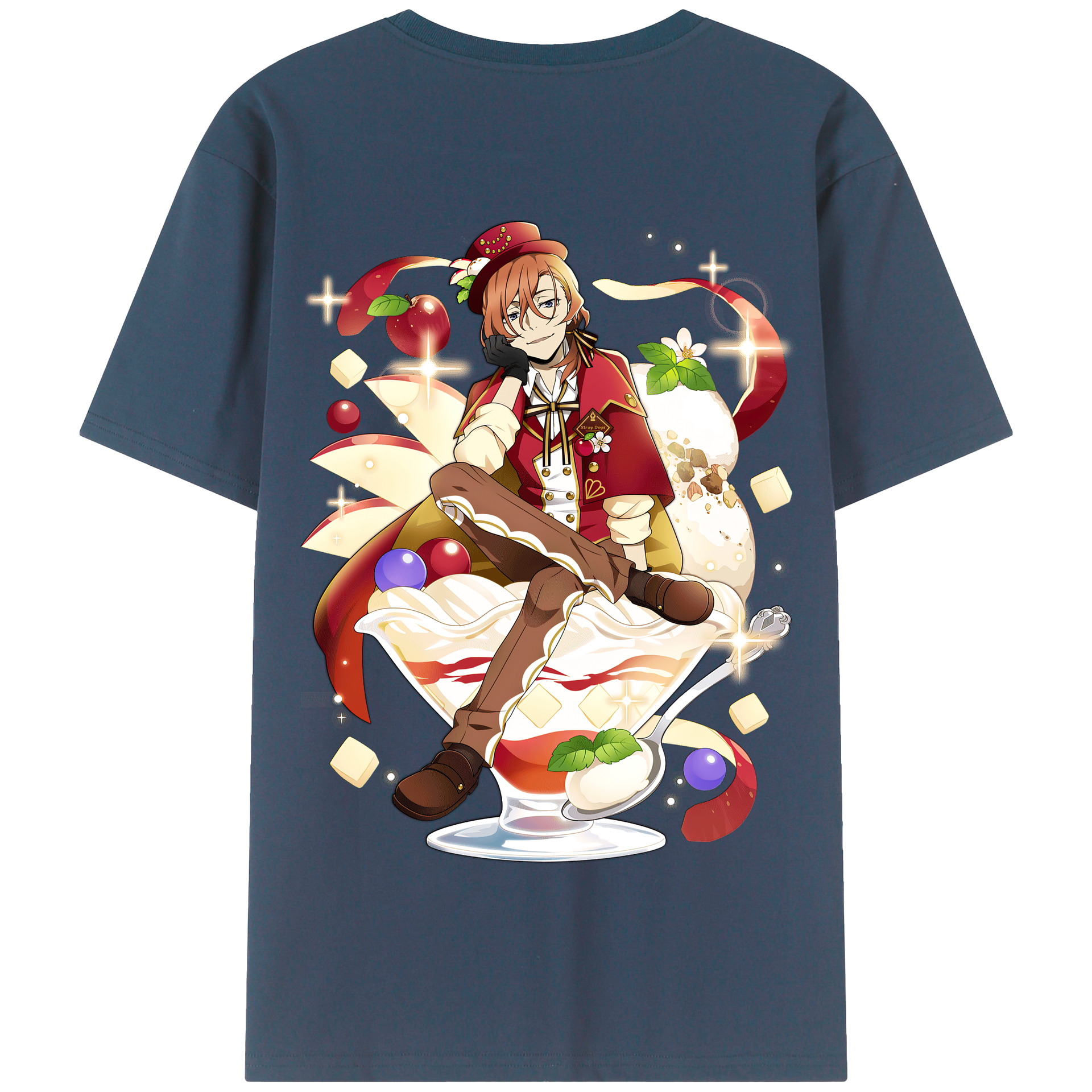 （画像用） 文豪ストレイドッグス Bungo Stray Dogs 綿100％半袖Tシャツ（背面プリント）