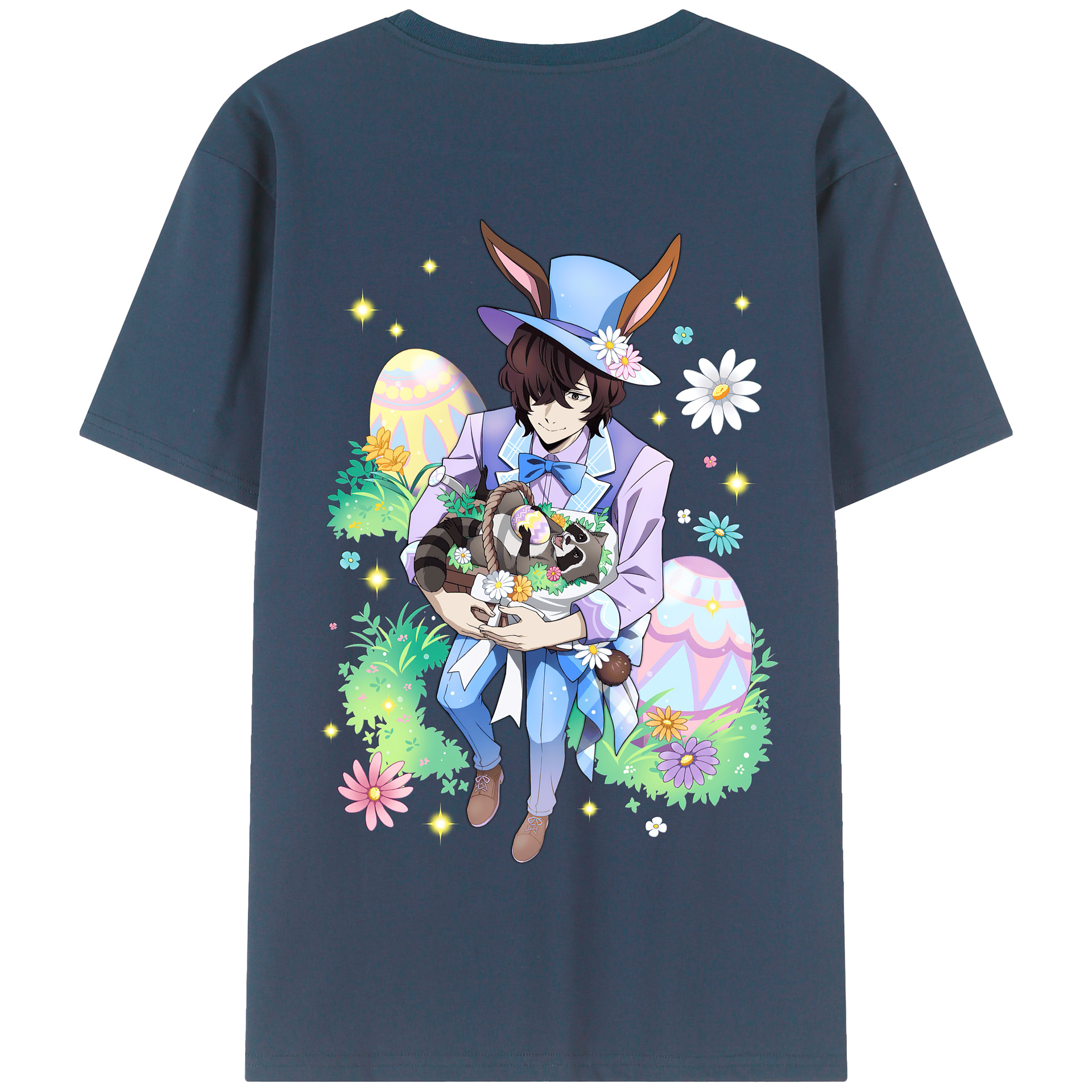 （画像用） 文豪ストレイドッグス Bungo Stray Dogs 綿100％半袖Tシャツ（背面プリント）