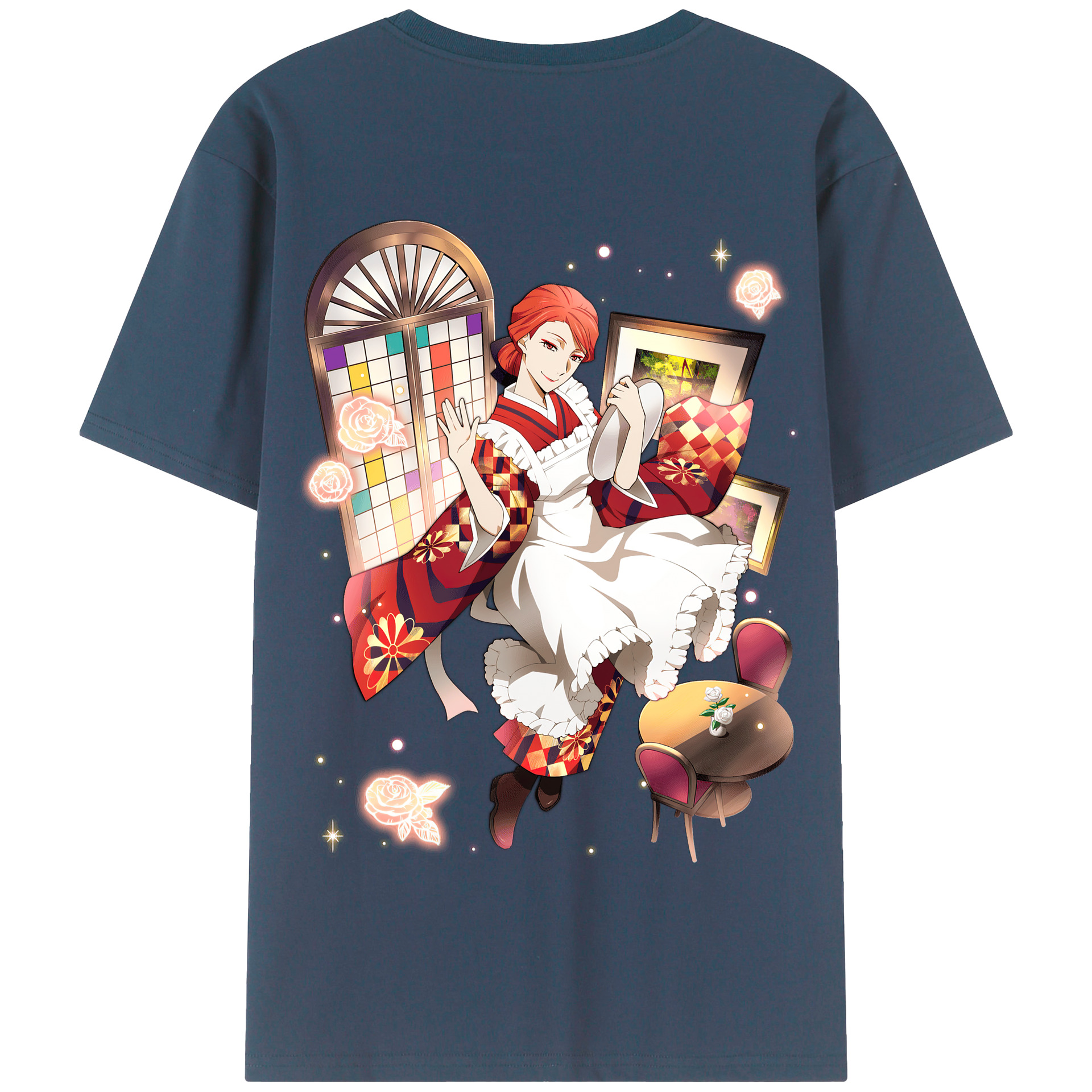 （画像用） 文豪ストレイドッグス Bungo Stray Dogs 綿100％半袖Tシャツ（背面プリント）