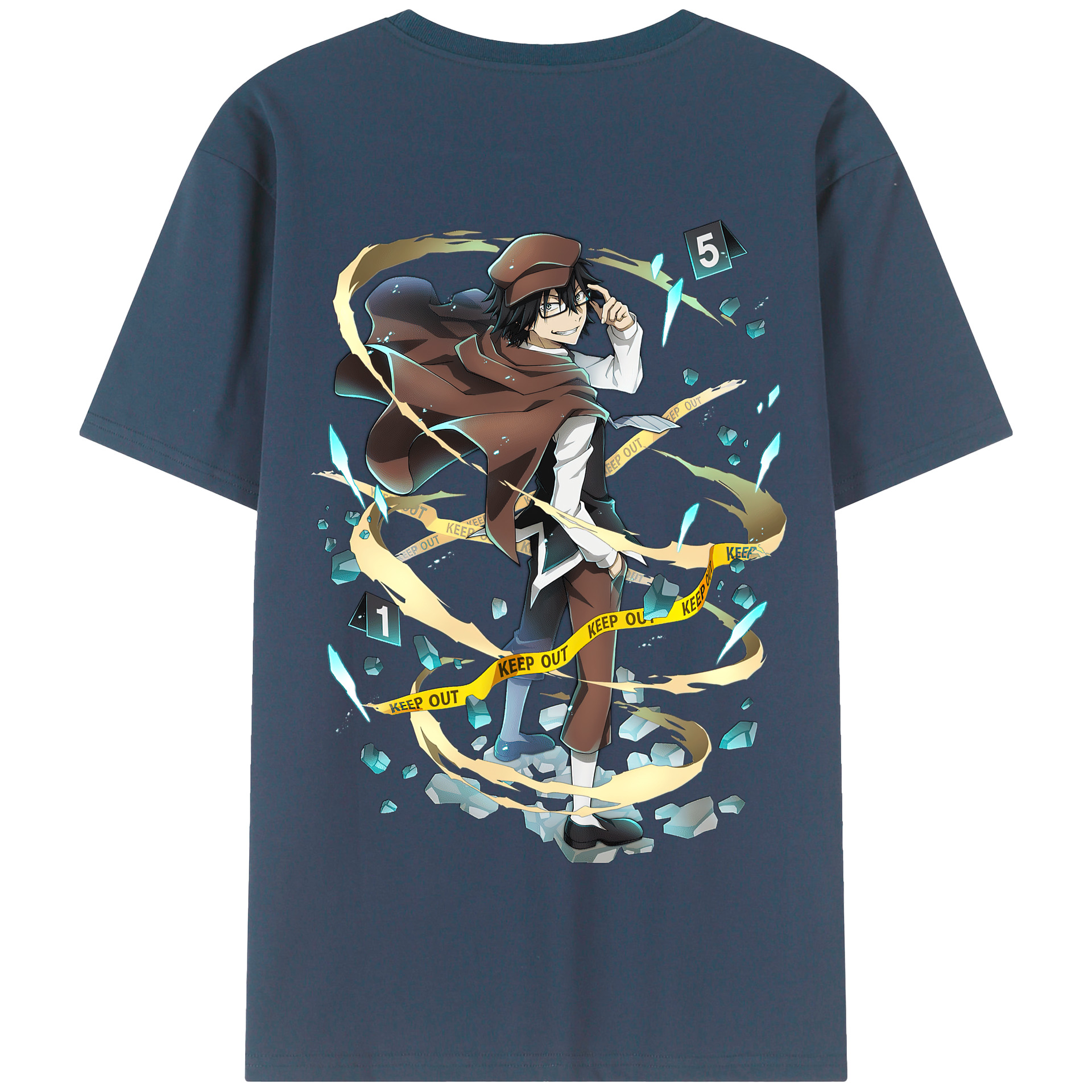 （画像用） 文豪ストレイドッグス Bungo Stray Dogs 綿100％半袖Tシャツ（背面プリント）