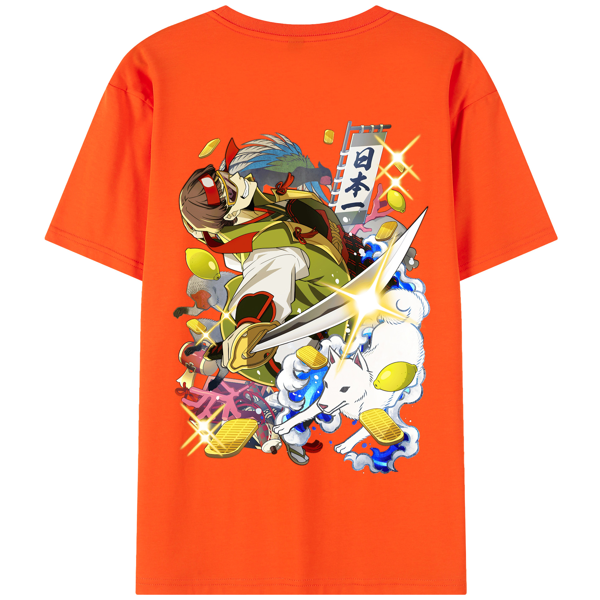 （画像用） 文豪ストレイドッグス Bungo Stray Dogs 綿100％半袖Tシャツ（背面プリント）