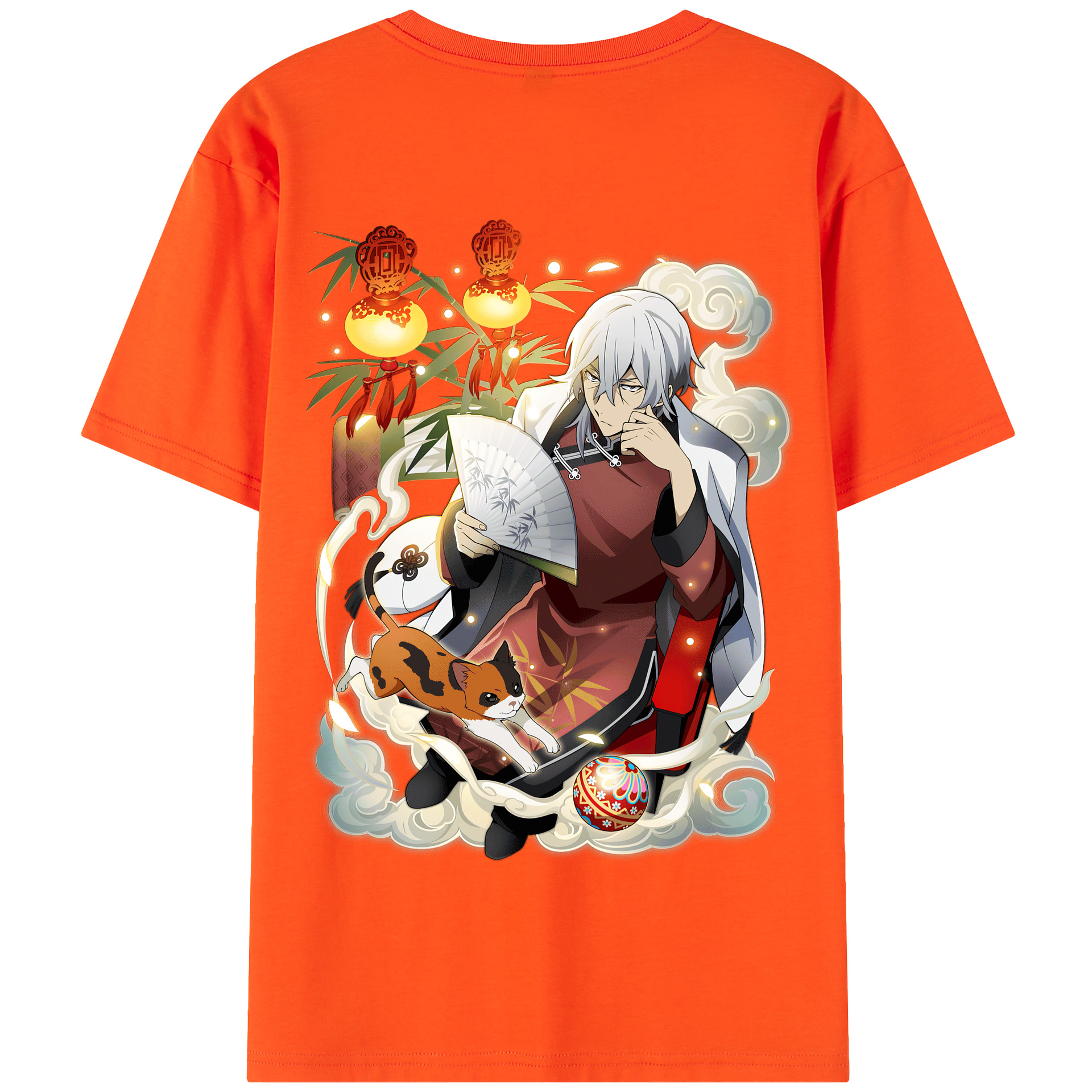 （画像用） 文豪ストレイドッグス Bungo Stray Dogs 綿100％半袖Tシャツ（背面プリント）