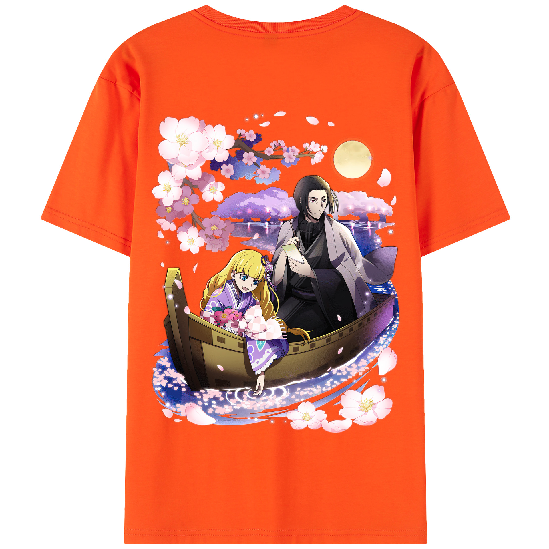 （画像用） 文豪ストレイドッグス Bungo Stray Dogs 綿100％半袖Tシャツ（背面プリント）