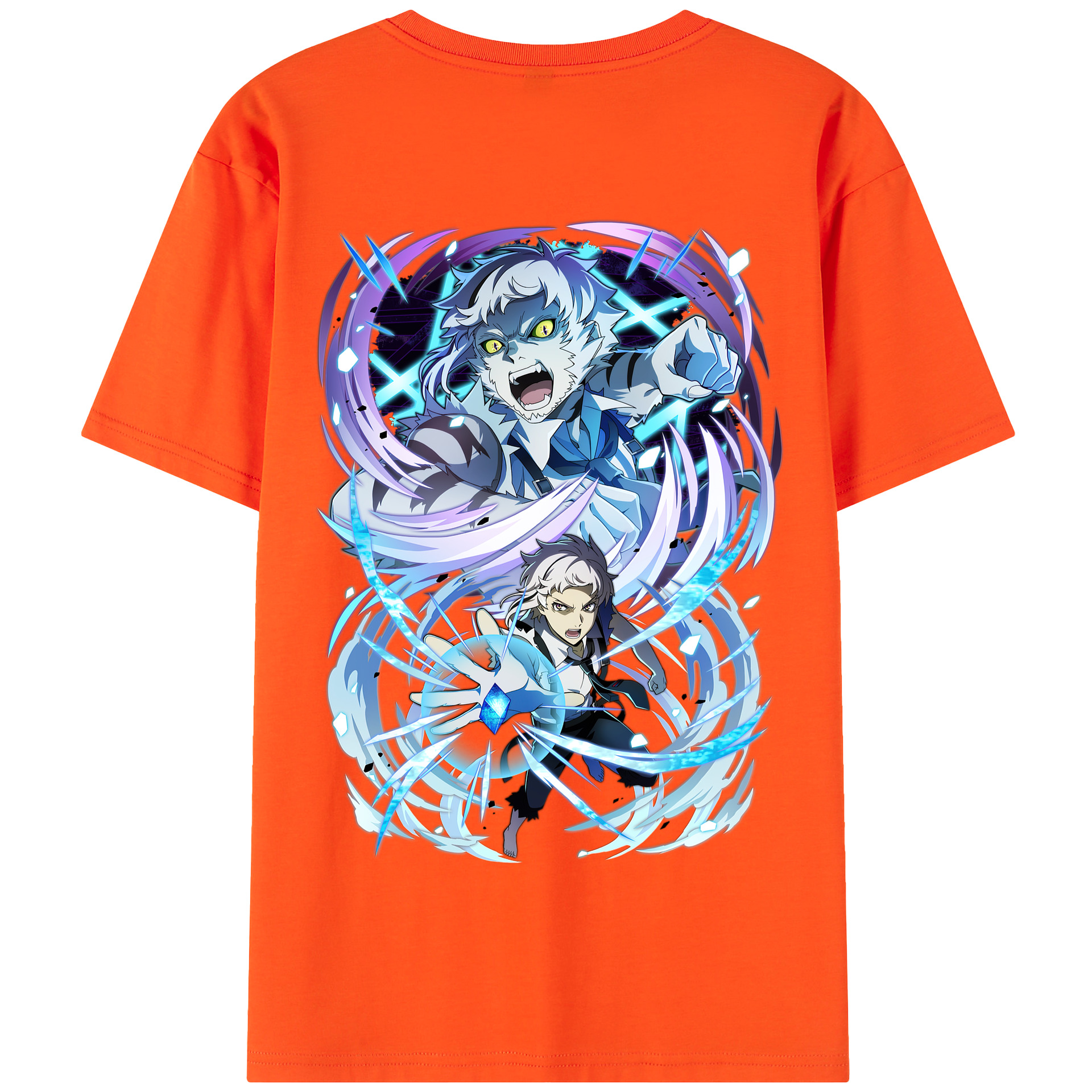（画像用） 文豪ストレイドッグス Bungo Stray Dogs 綿100％半袖Tシャツ（背面プリント）