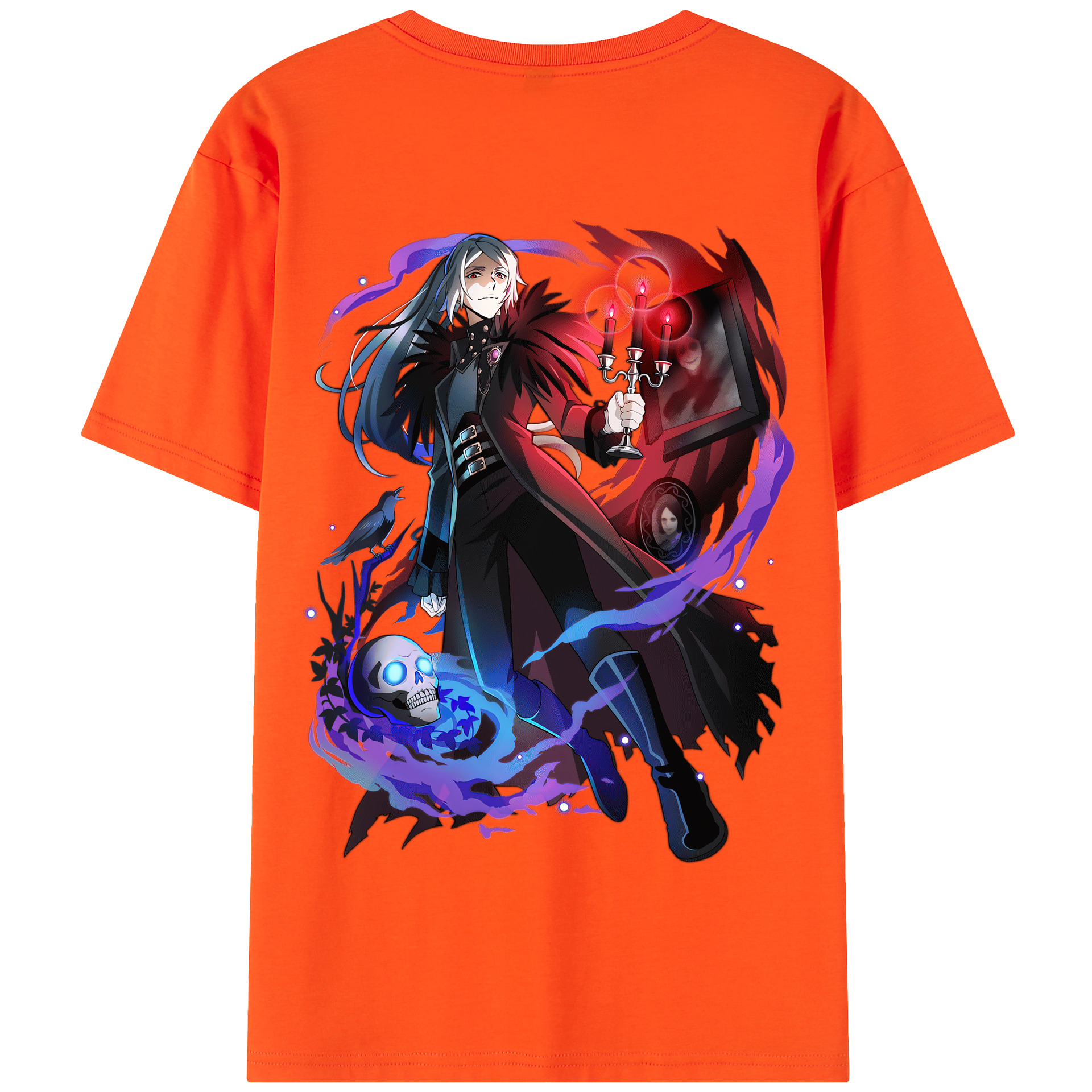 （画像用） 文豪ストレイドッグス Bungo Stray Dogs 綿100％半袖Tシャツ（背面プリント）