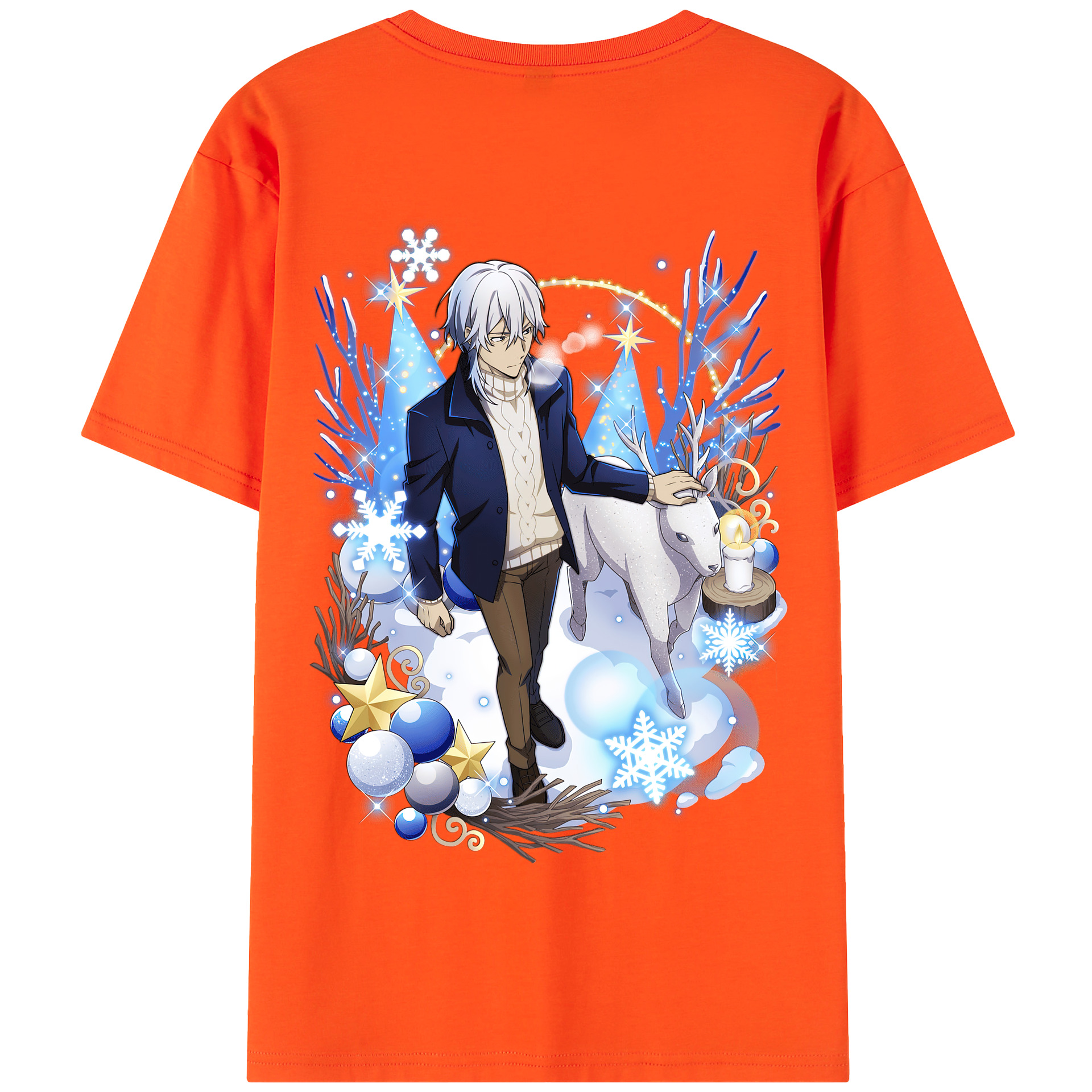 （画像用） 文豪ストレイドッグス Bungo Stray Dogs 綿100％半袖Tシャツ（背面プリント）
