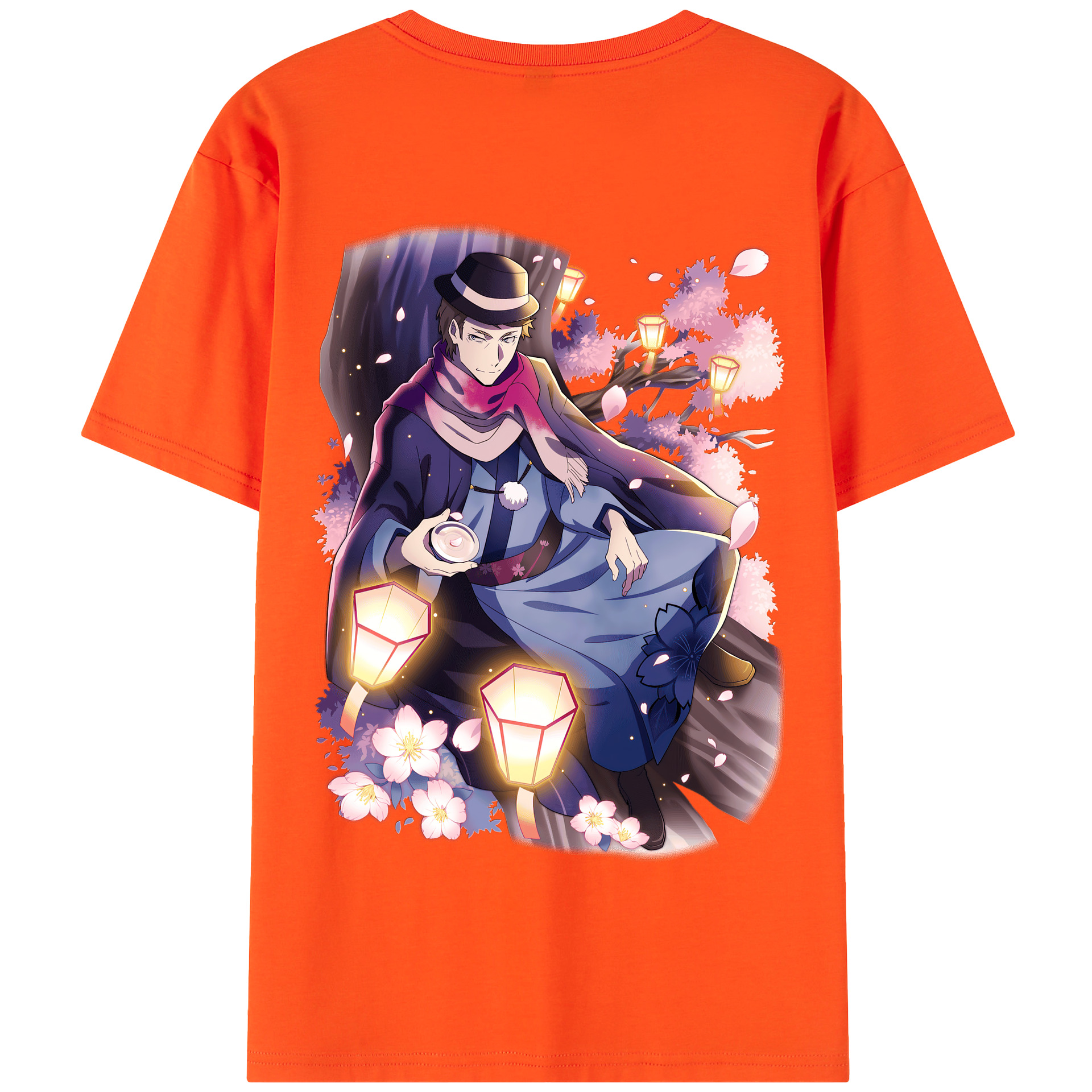 （画像用） 文豪ストレイドッグス Bungo Stray Dogs 綿100％半袖Tシャツ（背面プリント）
