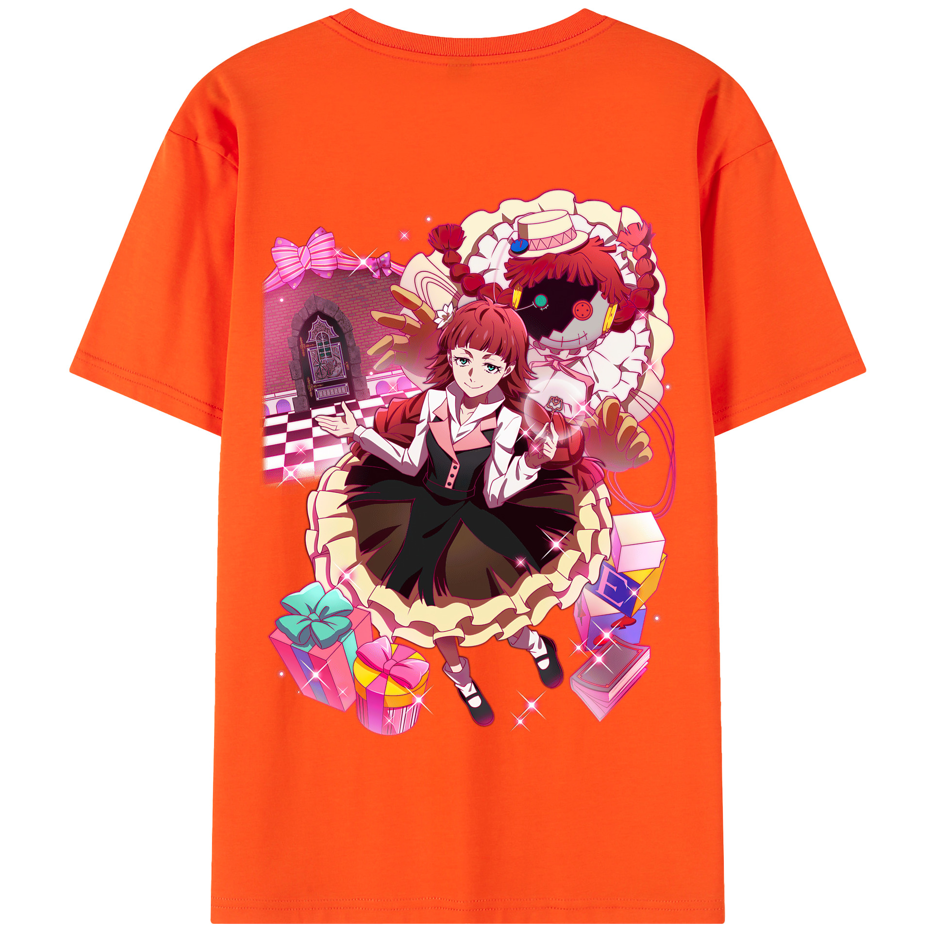 （画像用） 文豪ストレイドッグス Bungo Stray Dogs 綿100％半袖Tシャツ（背面プリント）