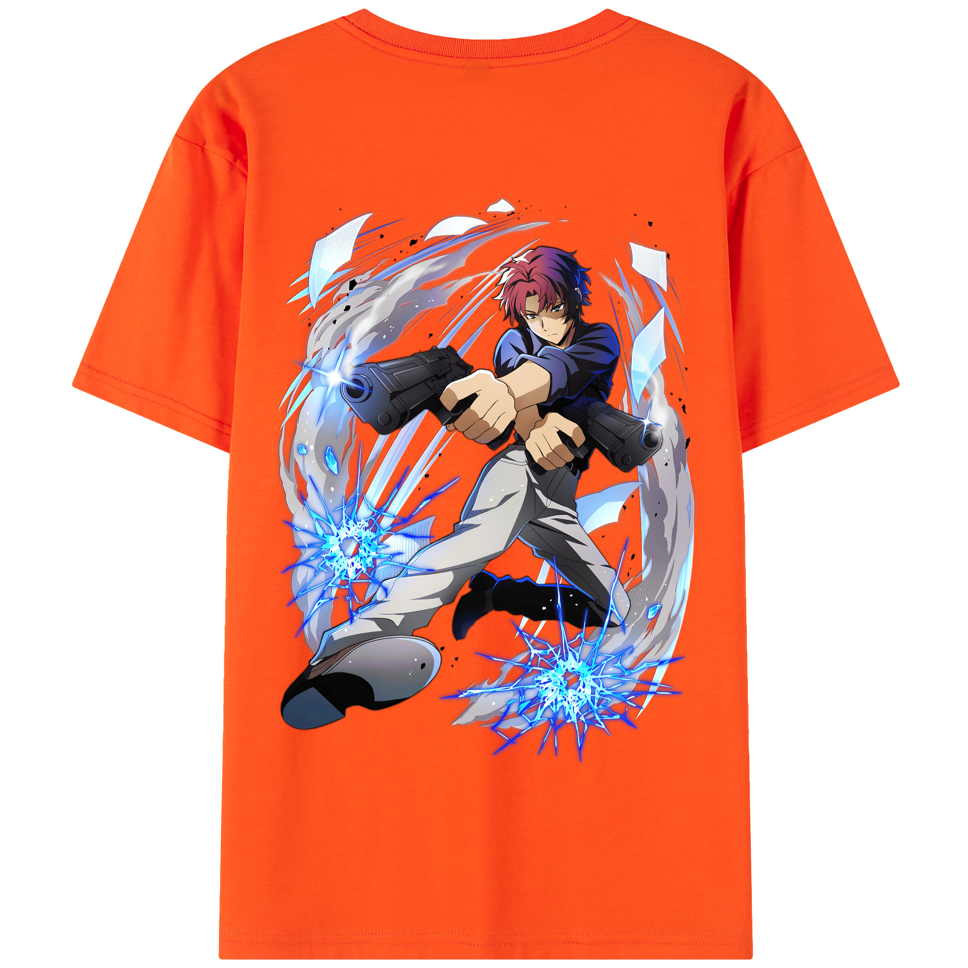 （画像用） 文豪ストレイドッグス Bungo Stray Dogs 綿100％半袖Tシャツ（背面プリント）