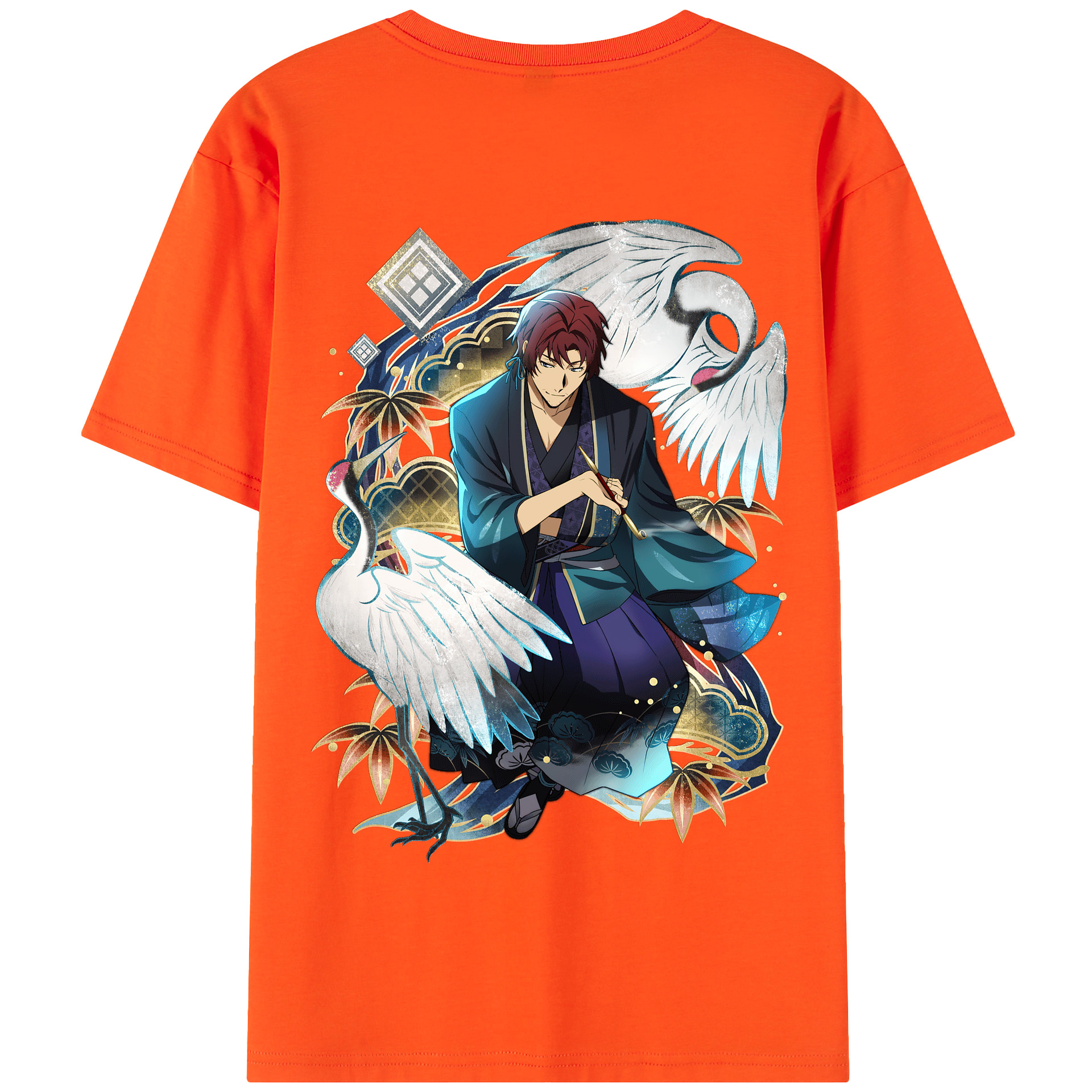 （画像用） 文豪ストレイドッグス Bungo Stray Dogs 綿100％半袖Tシャツ（背面プリント）