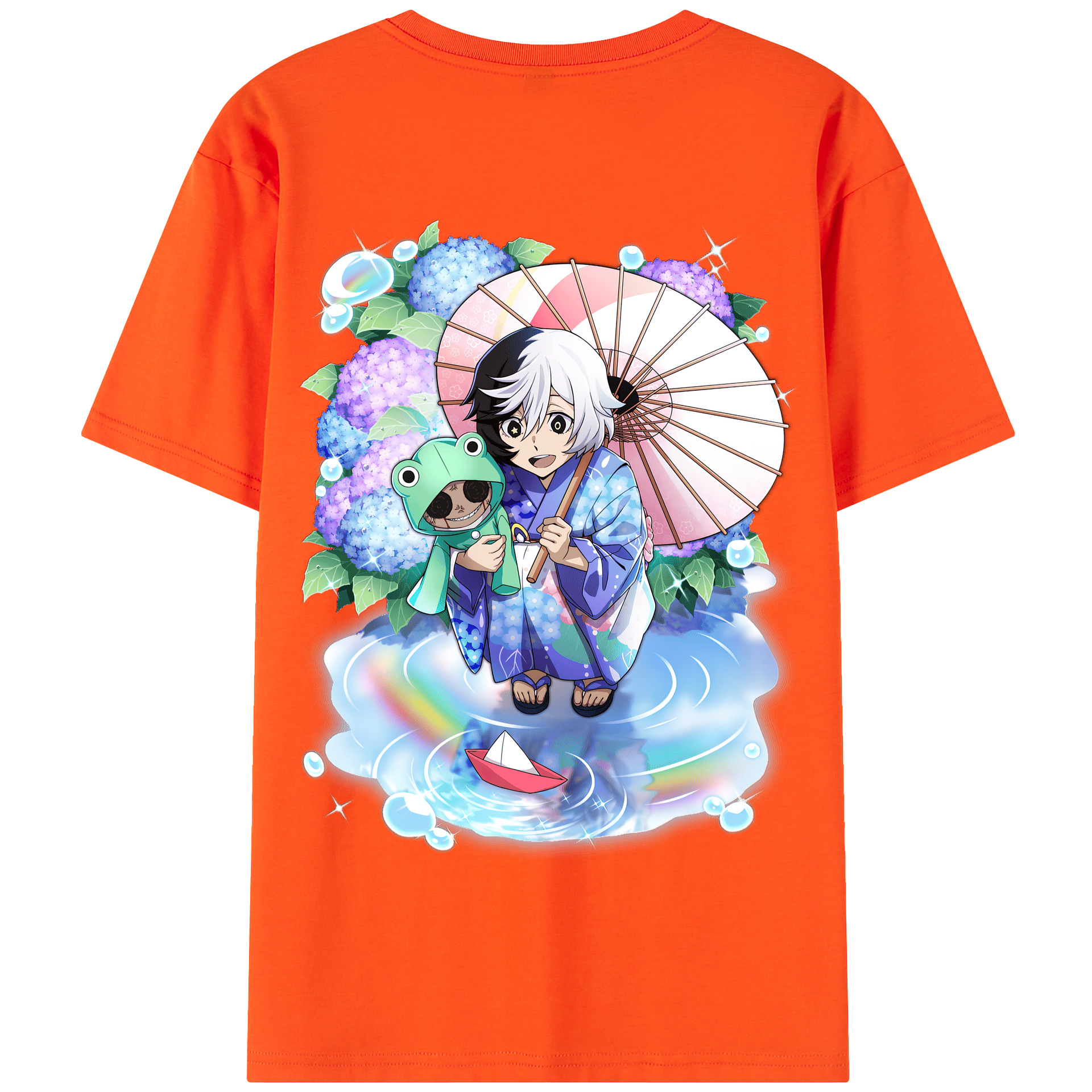 （画像用） 文豪ストレイドッグス Bungo Stray Dogs 綿100％半袖Tシャツ（背面プリント）