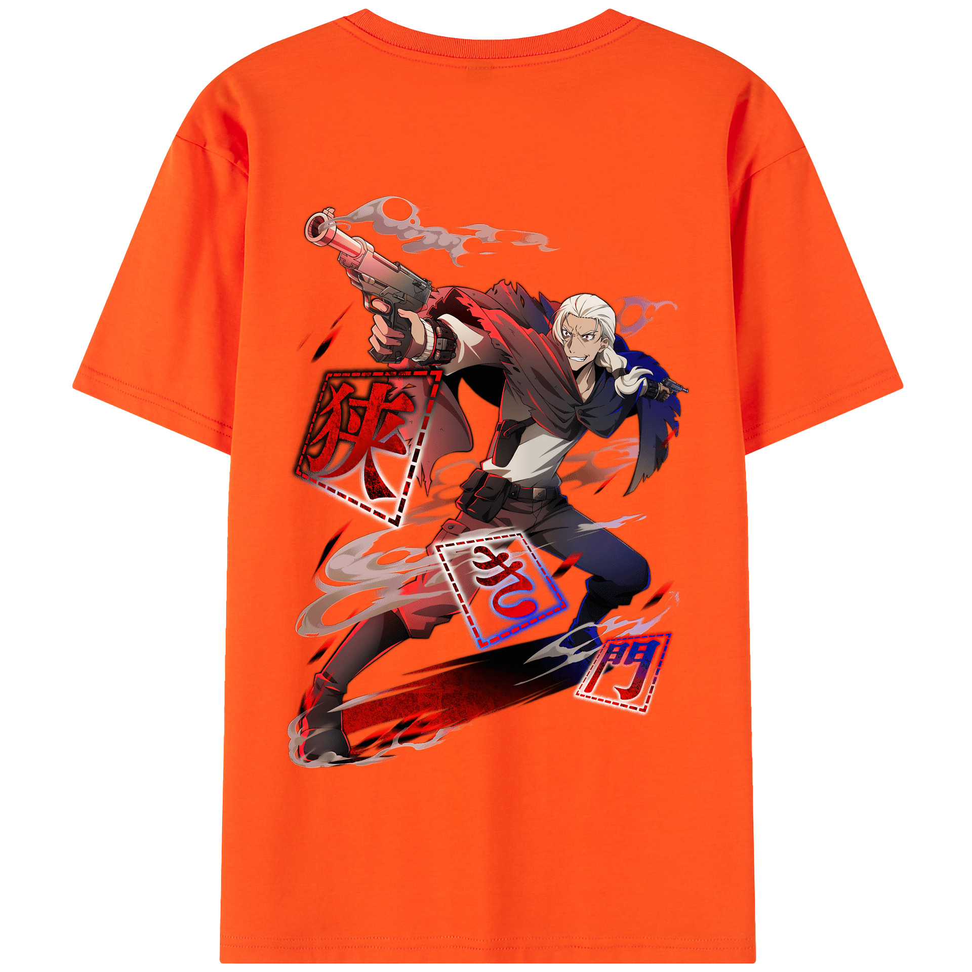 （画像用） 文豪ストレイドッグス Bungo Stray Dogs 綿100％半袖Tシャツ（背面プリント）