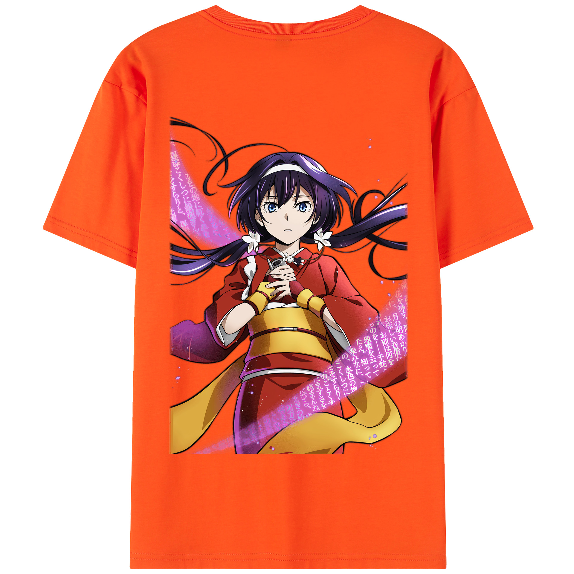 （画像用） 文豪ストレイドッグス Bungo Stray Dogs 綿100％半袖Tシャツ（背面プリント）
