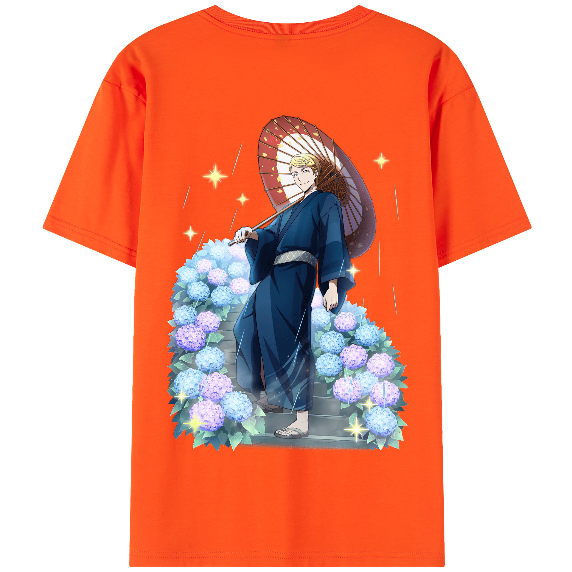 （画像用） 文豪ストレイドッグス Bungo Stray Dogs 綿100％半袖Tシャツ（背面プリント）