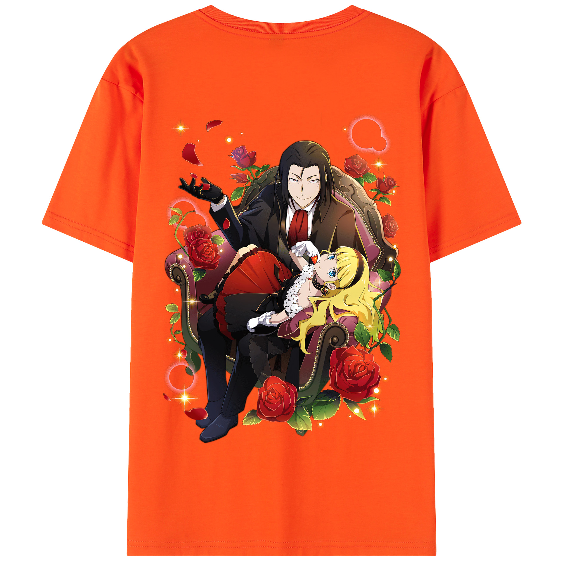 （画像用） 文豪ストレイドッグス Bungo Stray Dogs 綿100％半袖Tシャツ（背面プリント）