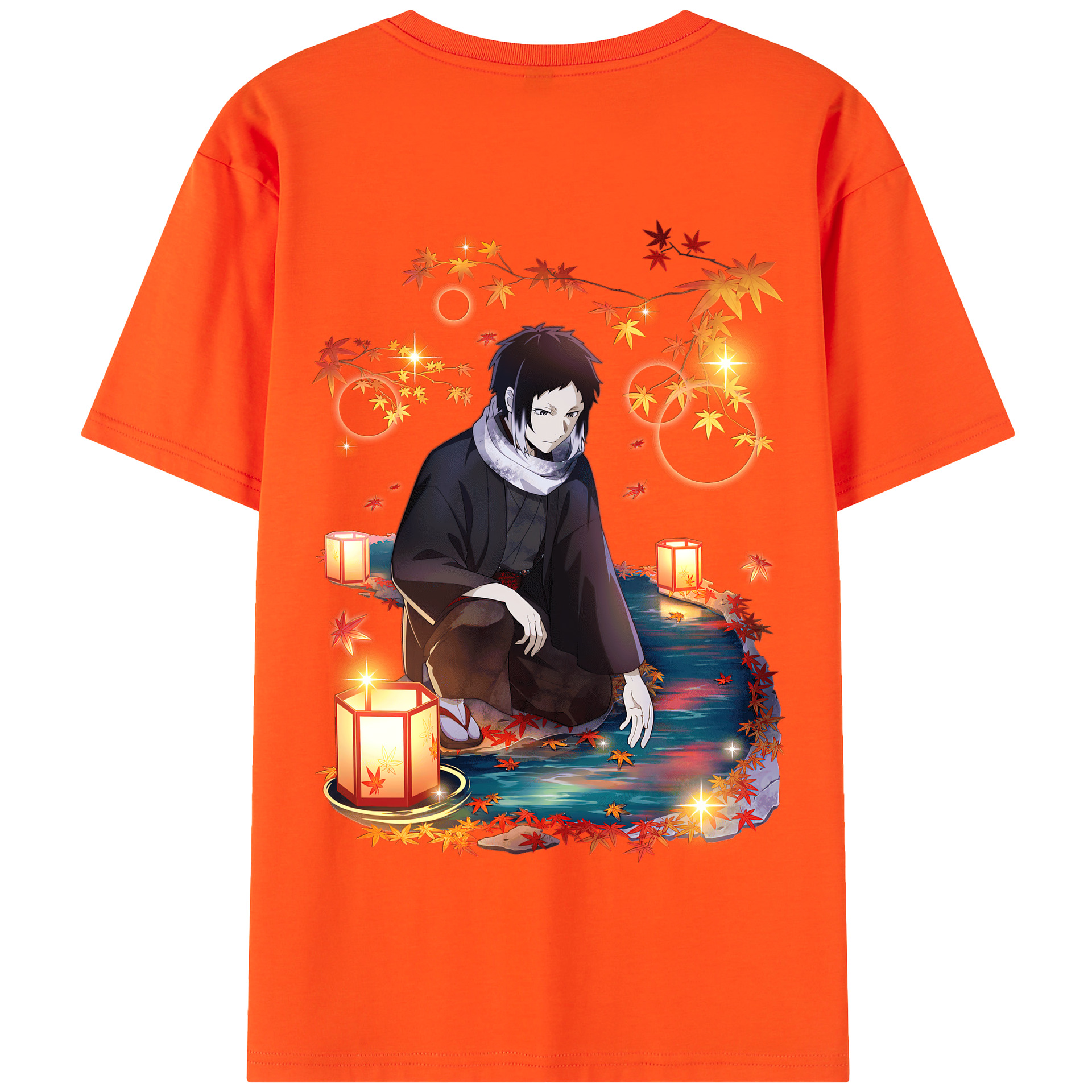 （画像用） 文豪ストレイドッグス Bungo Stray Dogs 綿100％半袖Tシャツ（背面プリント）