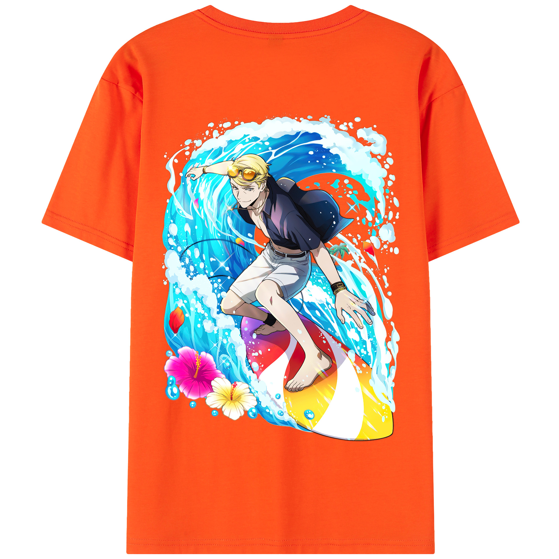 （画像用） 文豪ストレイドッグス Bungo Stray Dogs 綿100％半袖Tシャツ（背面プリント）
