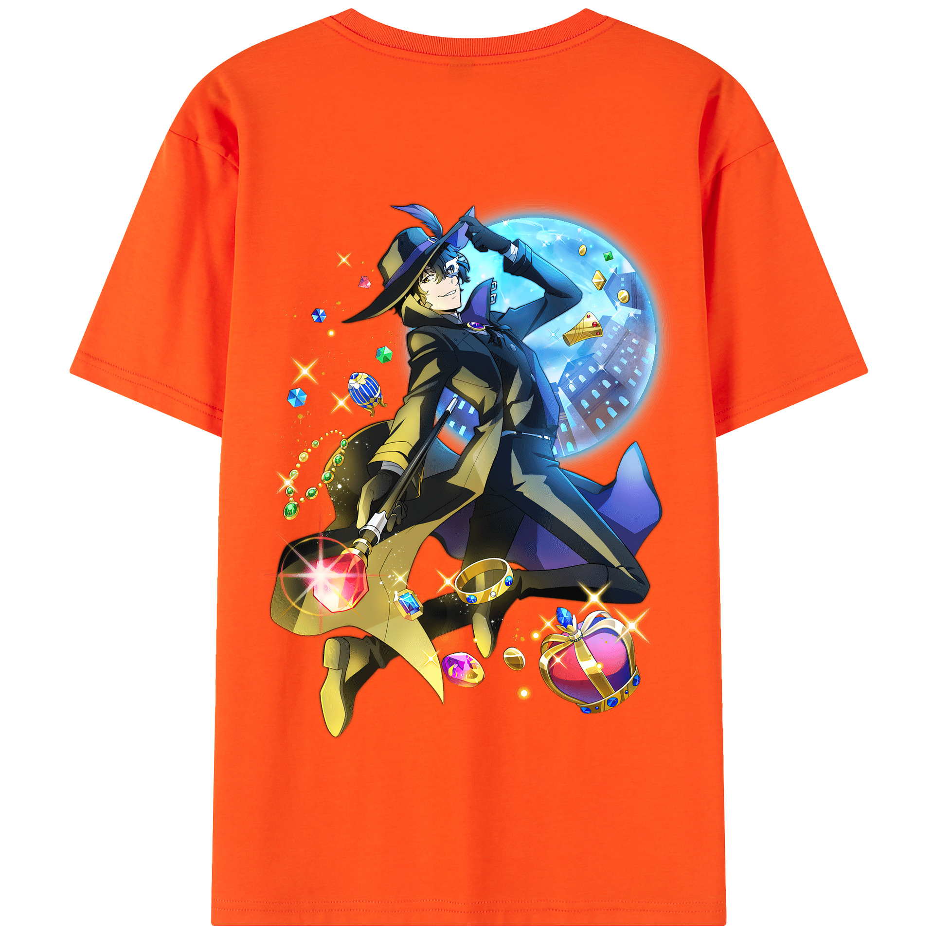 （画像用） 文豪ストレイドッグス Bungo Stray Dogs 綿100％半袖Tシャツ（背面プリント）