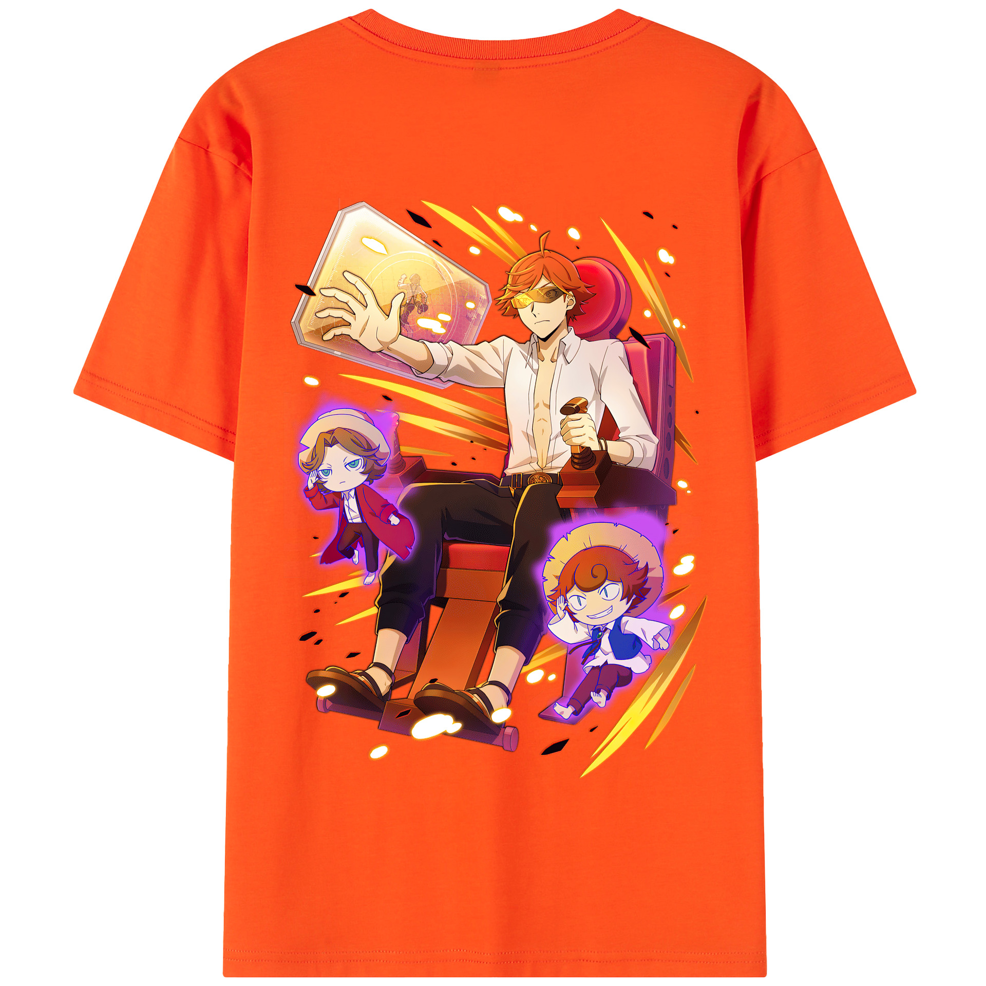 （画像用） 文豪ストレイドッグス Bungo Stray Dogs 綿100％半袖Tシャツ（背面プリント）