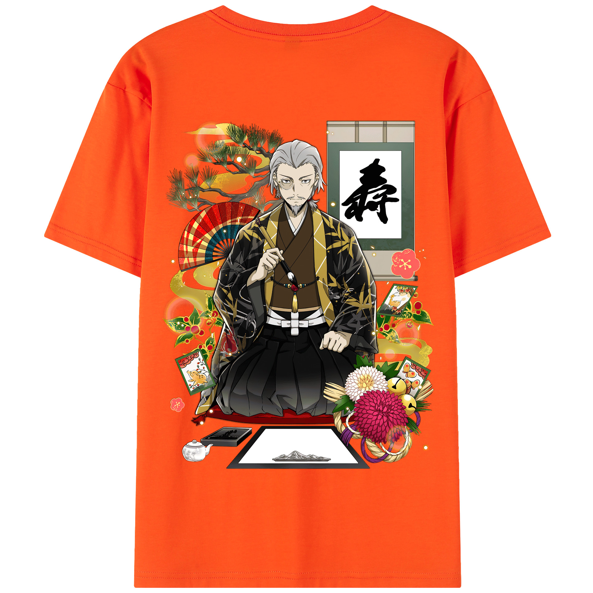 （画像用） 文豪ストレイドッグス Bungo Stray Dogs 綿100％半袖Tシャツ（背面プリント）