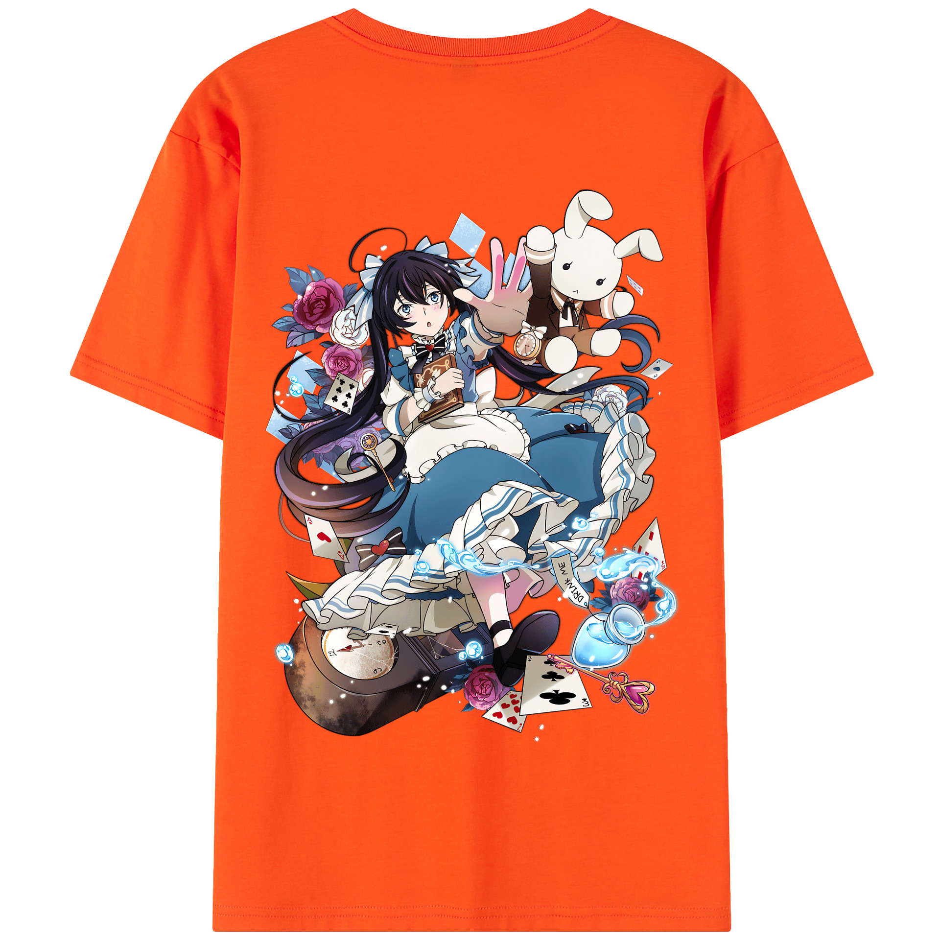 （画像用） 文豪ストレイドッグス Bungo Stray Dogs 綿100％半袖Tシャツ（背面プリント）