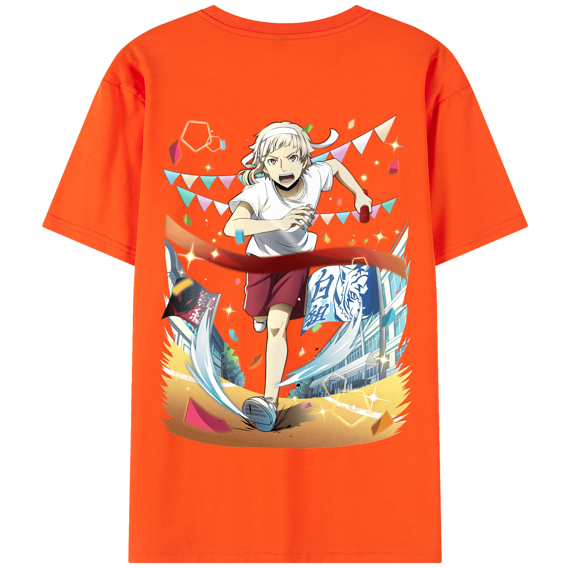 （画像用） 文豪ストレイドッグス Bungo Stray Dogs 綿100％半袖Tシャツ（背面プリント）
