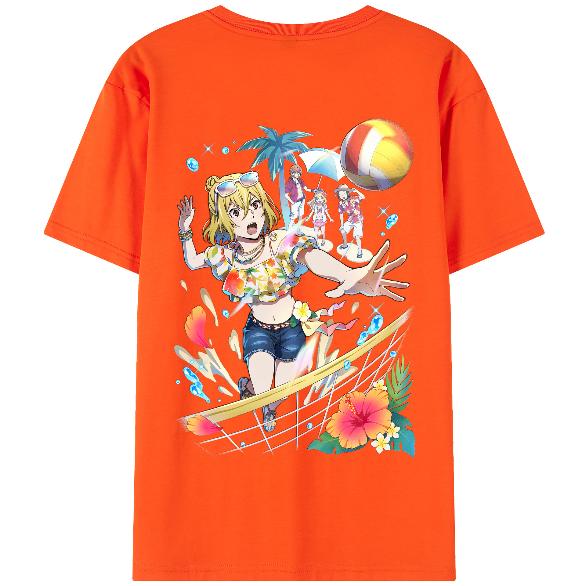 （画像用） 文豪ストレイドッグス Bungo Stray Dogs 綿100％半袖Tシャツ（背面プリント）