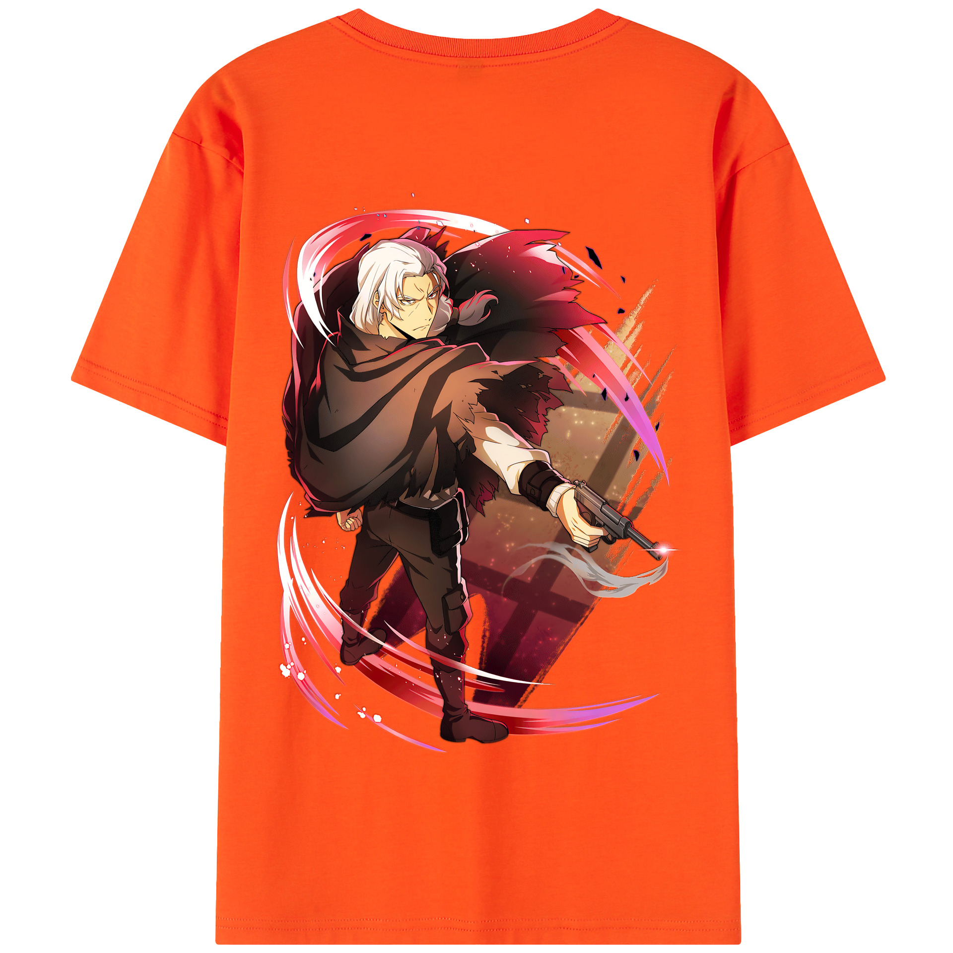 （画像用） 文豪ストレイドッグス Bungo Stray Dogs 綿100％半袖Tシャツ（背面プリント）